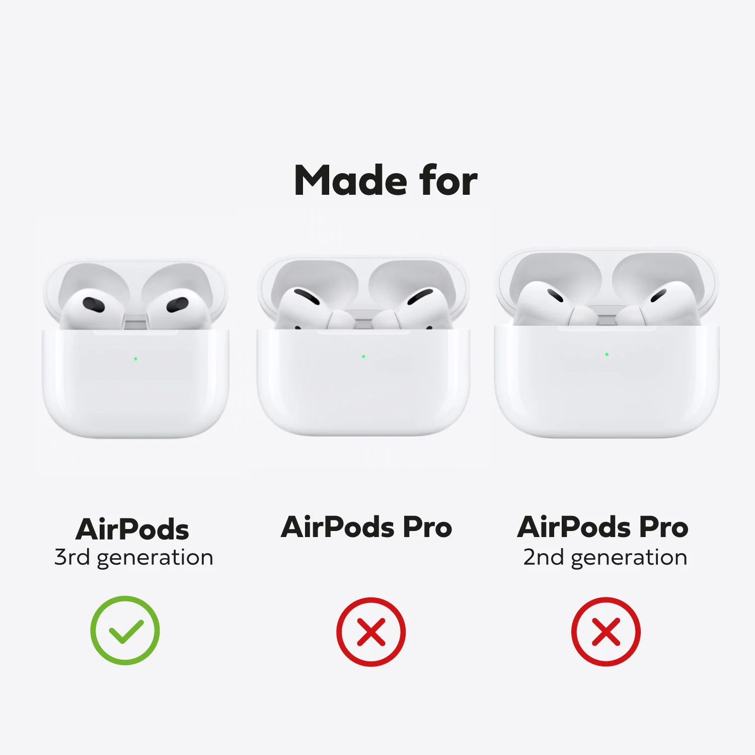 Leather AirPods (3rd Generation) Case - Black - Image 3