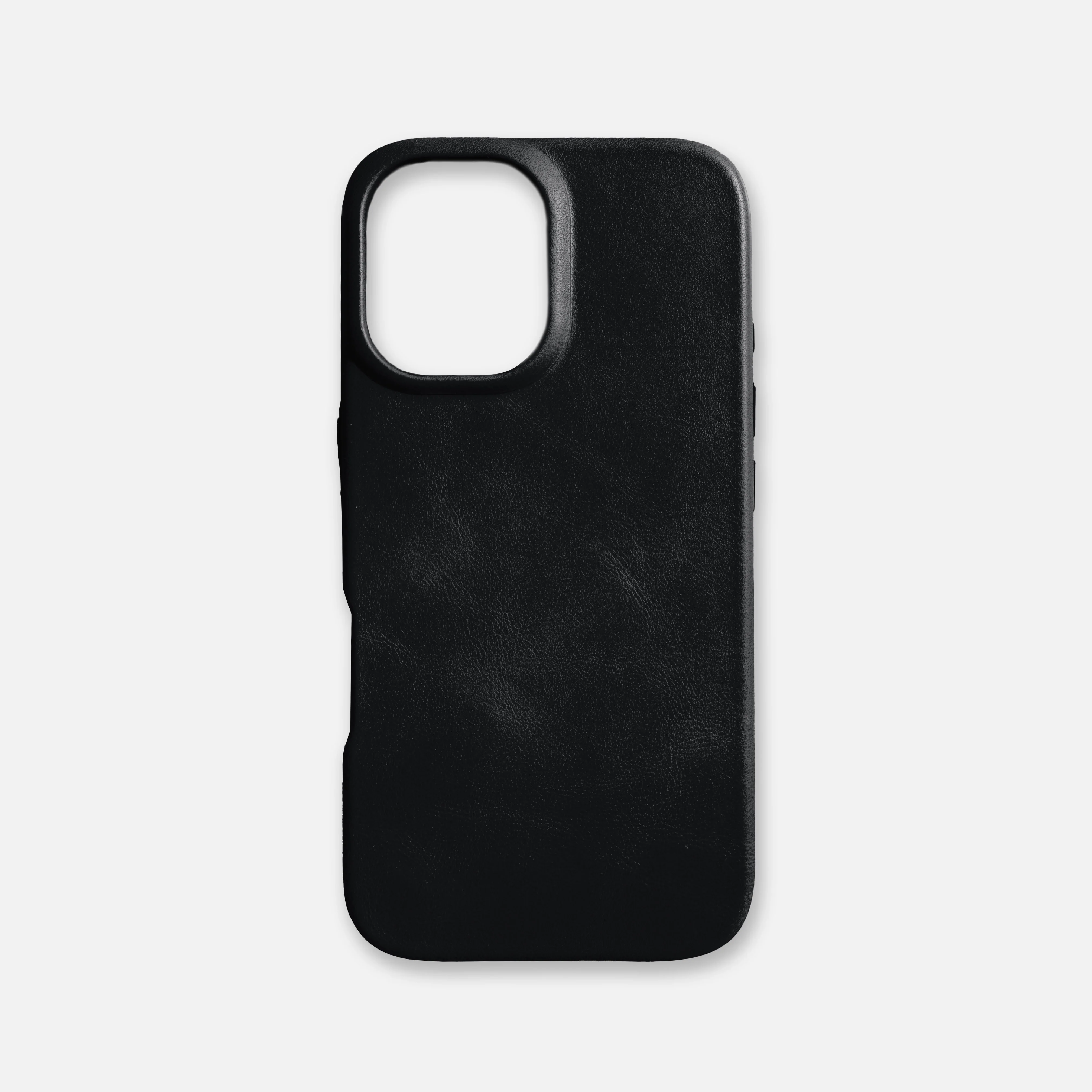 iPhone 16 Leather Shell Case, MagSafe - Black