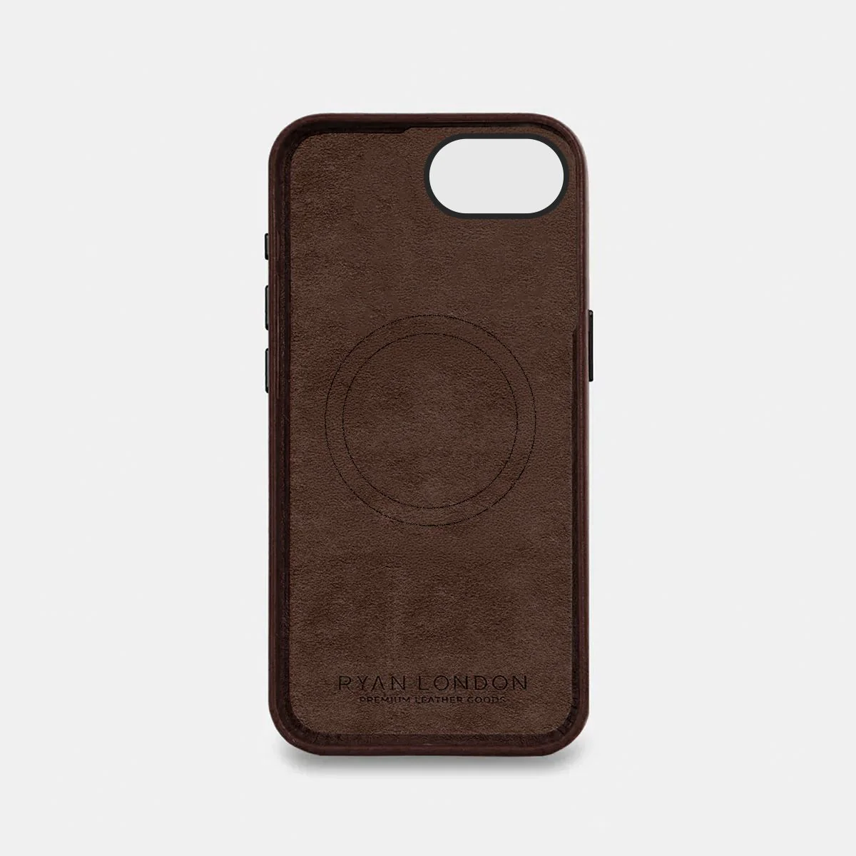 iPhone 17e Leather Shell Case Metal, MagSafe - Dark Brown - Image 4