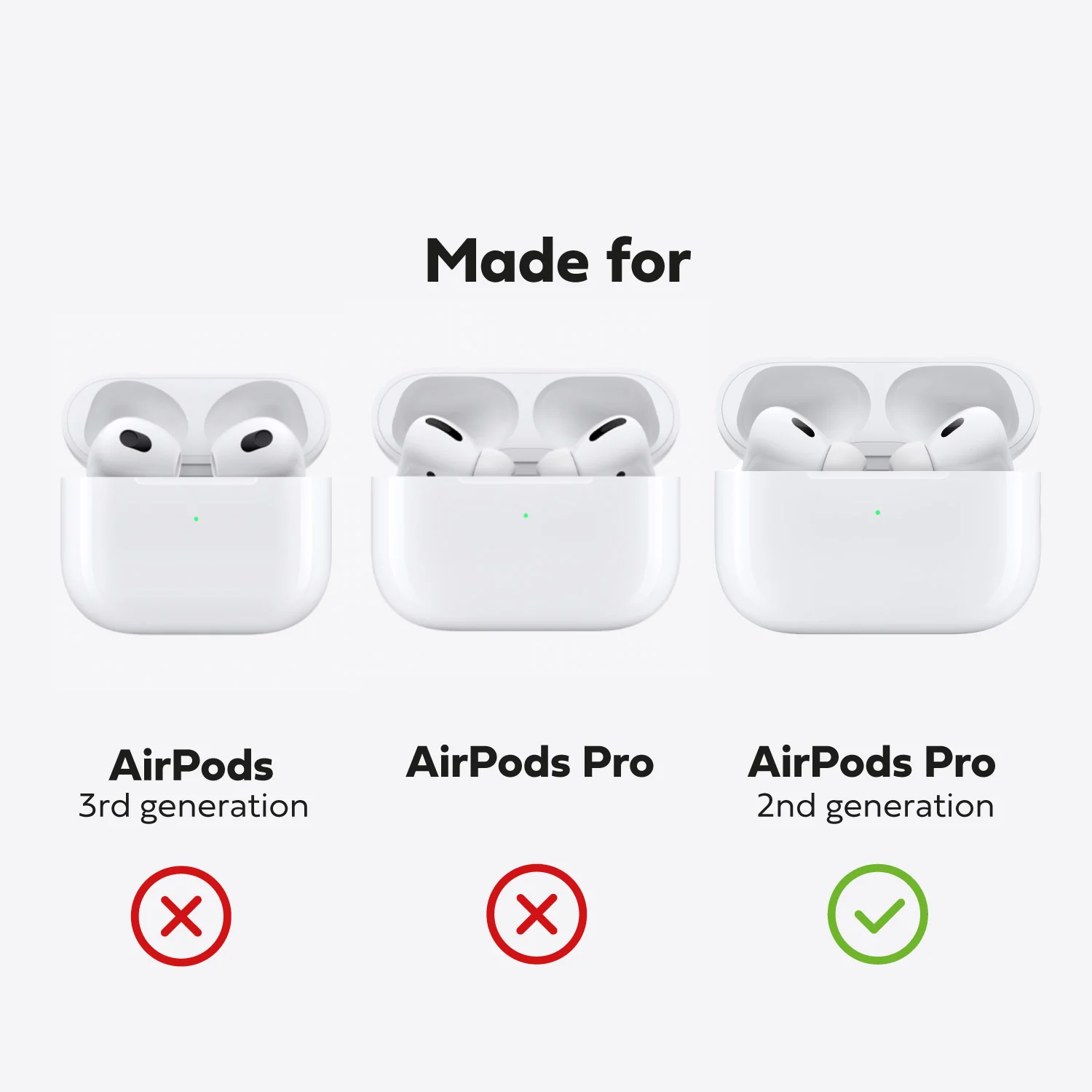 Leather AirPods Pro (2nd Generation) Case - Dark Brown - Image 3
