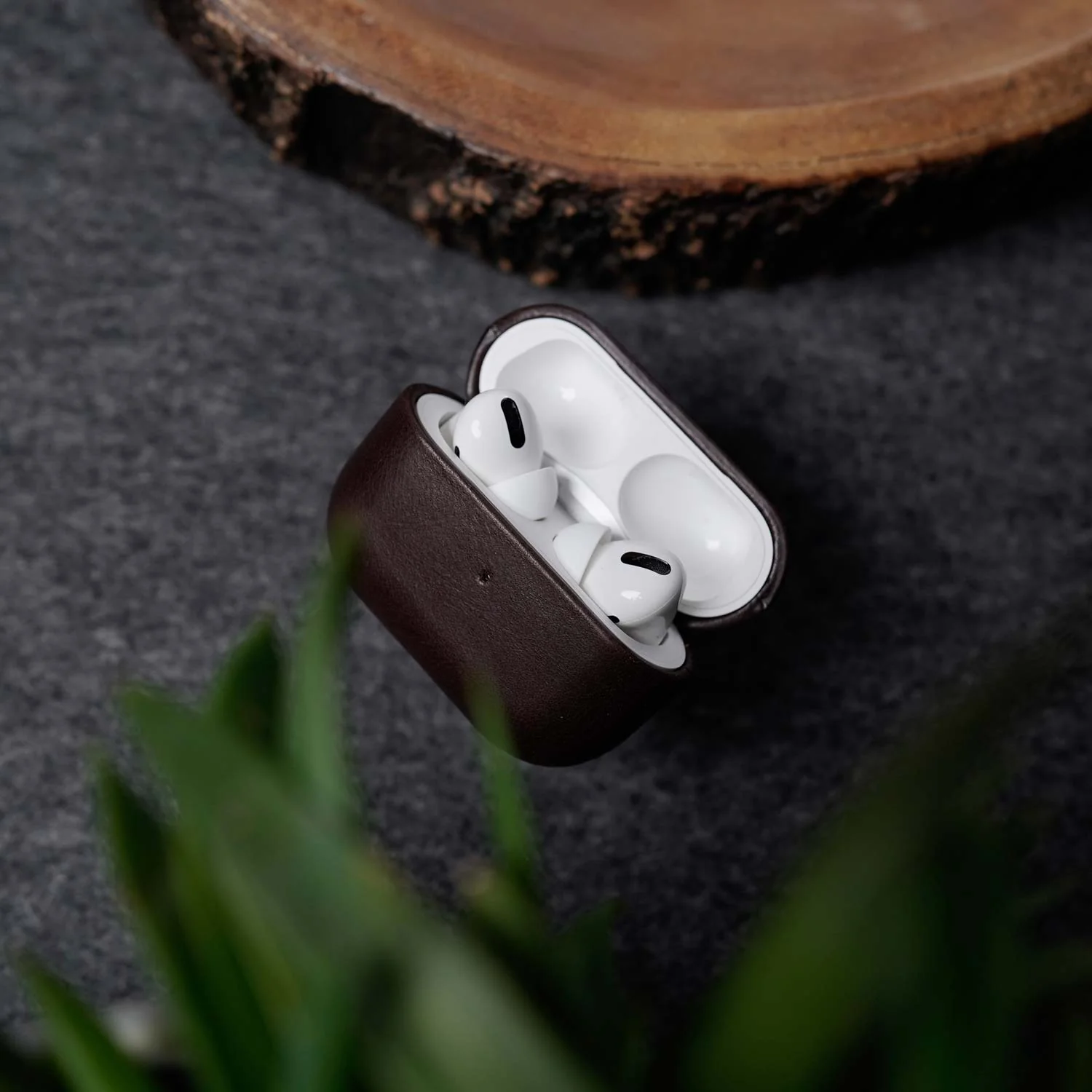 Leather AirPods Pro (2nd Generation) Case - Dark Brown - Image 7
