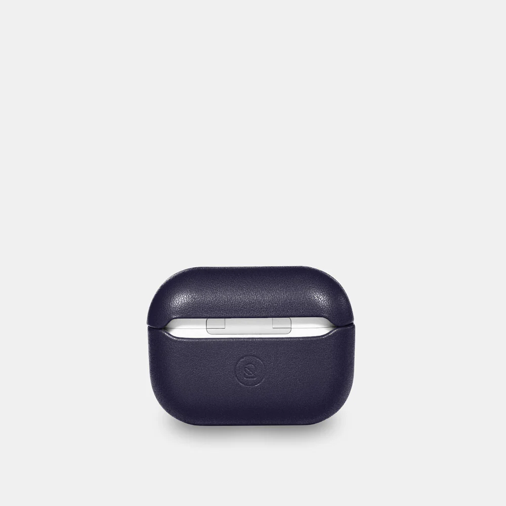 Nappa Leather AirPods Pro (2nd Generation) Case - Navy Blue - Image 3