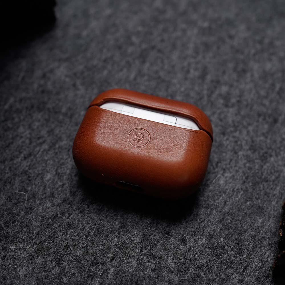 Leather AirPods Pro (2nd Generation) Case - Saddle Brown - Image 8