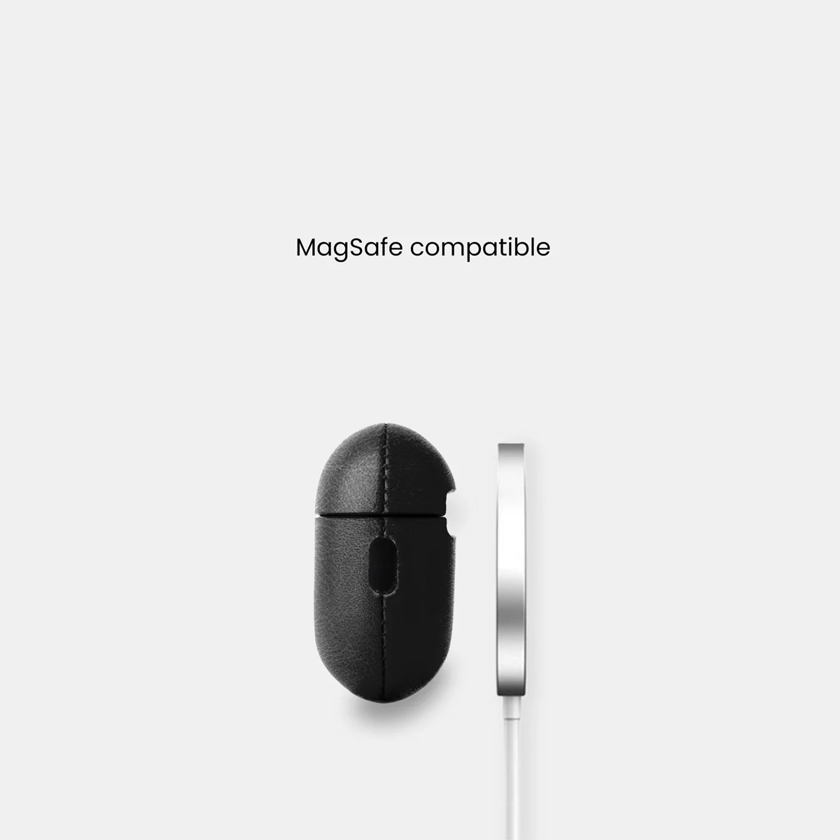 Leather AirPods Pro (3rd Generation) Case - Black - Image 4