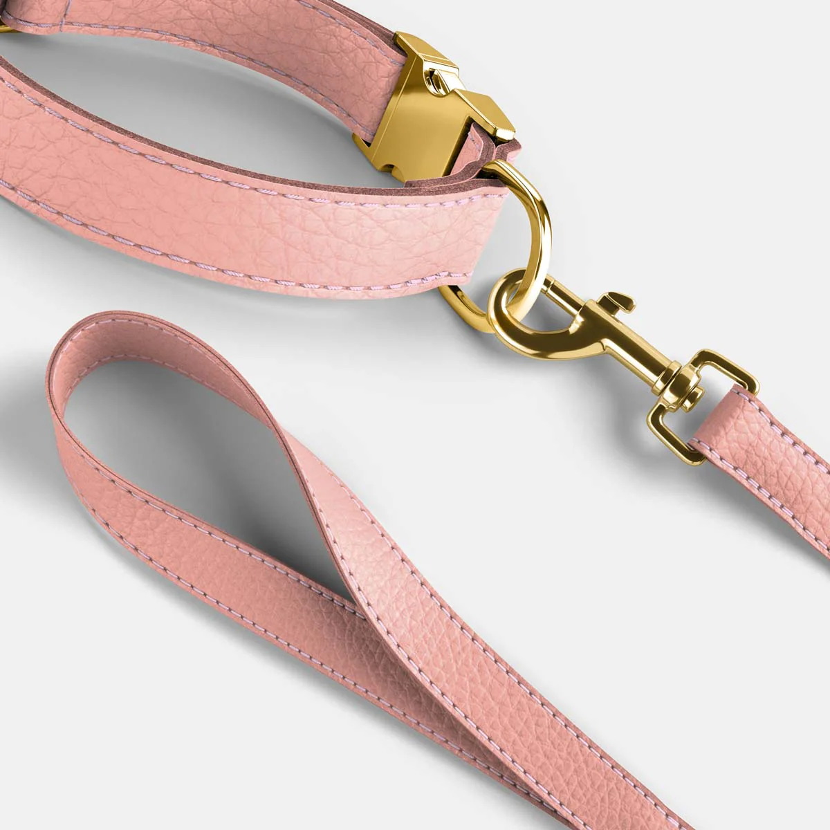 Leather Dog Collar - Pink - Image 4