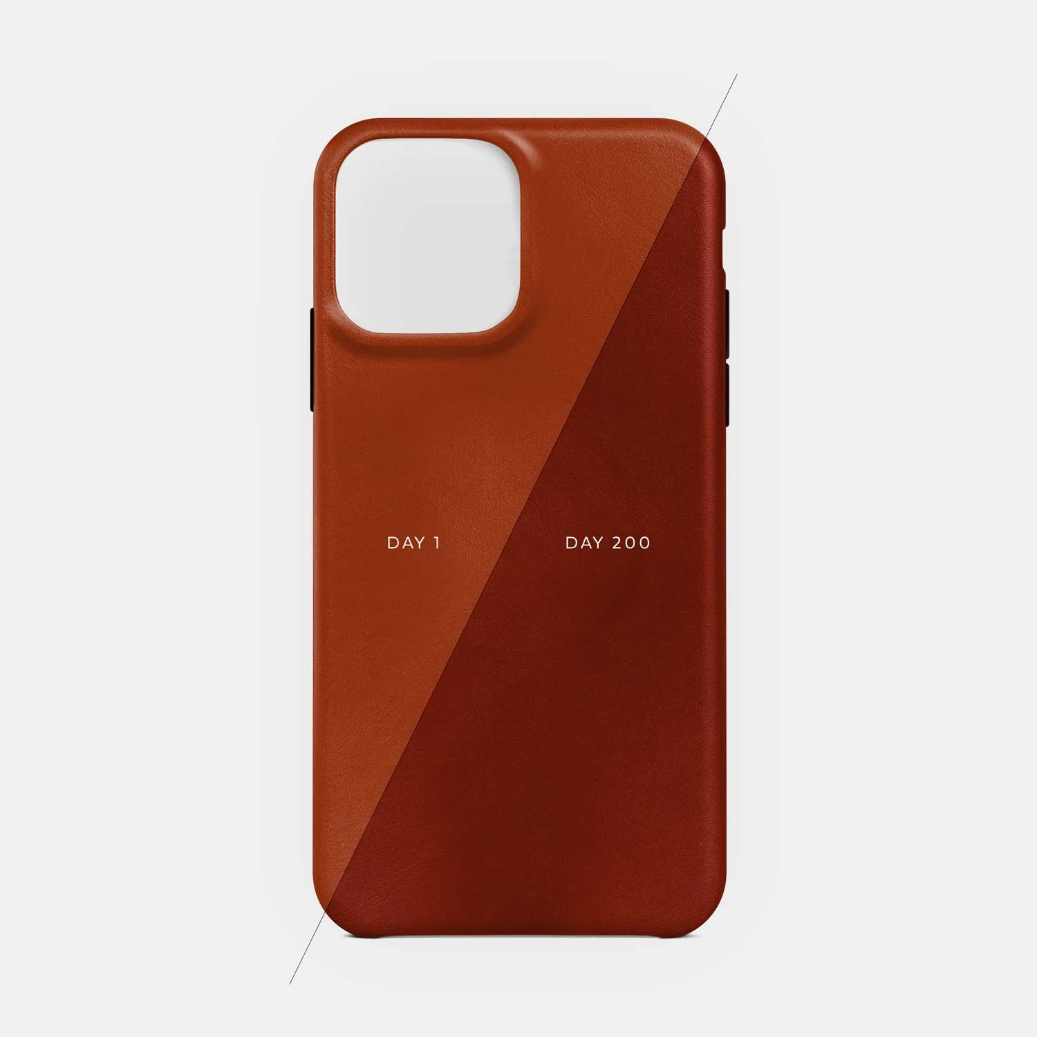 Leather iPhone 15 Plus Shell Case, MagSafe - Saddle Brown - Image 3