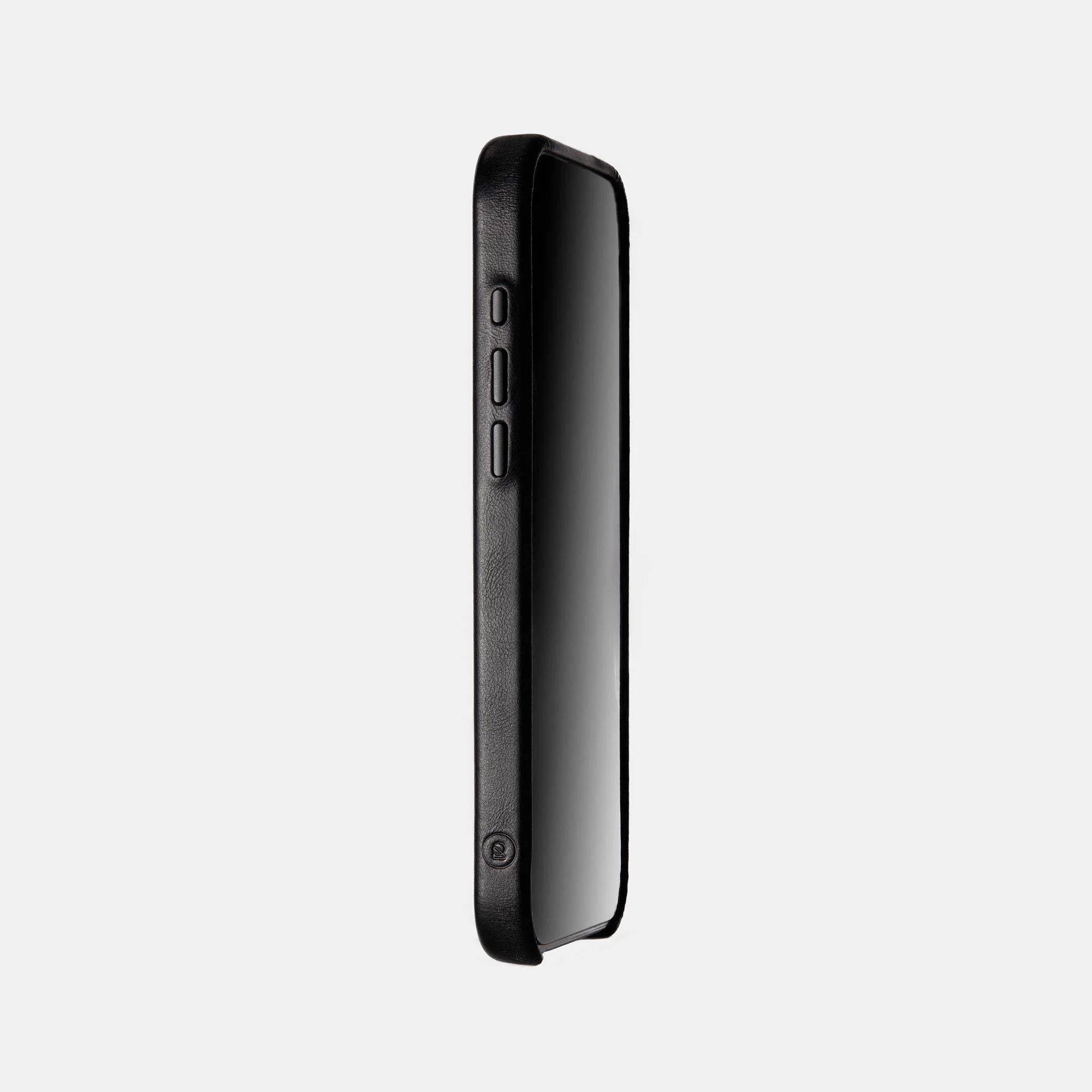iPhone 15 Pro Max Leather Shell Case, MagSafe - Black - Image 3