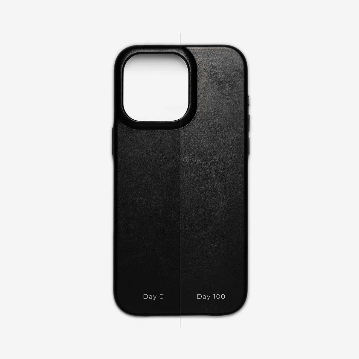 iPhone 15 Pro Max Leather Shell Case, MagSafe - Black - Image 5