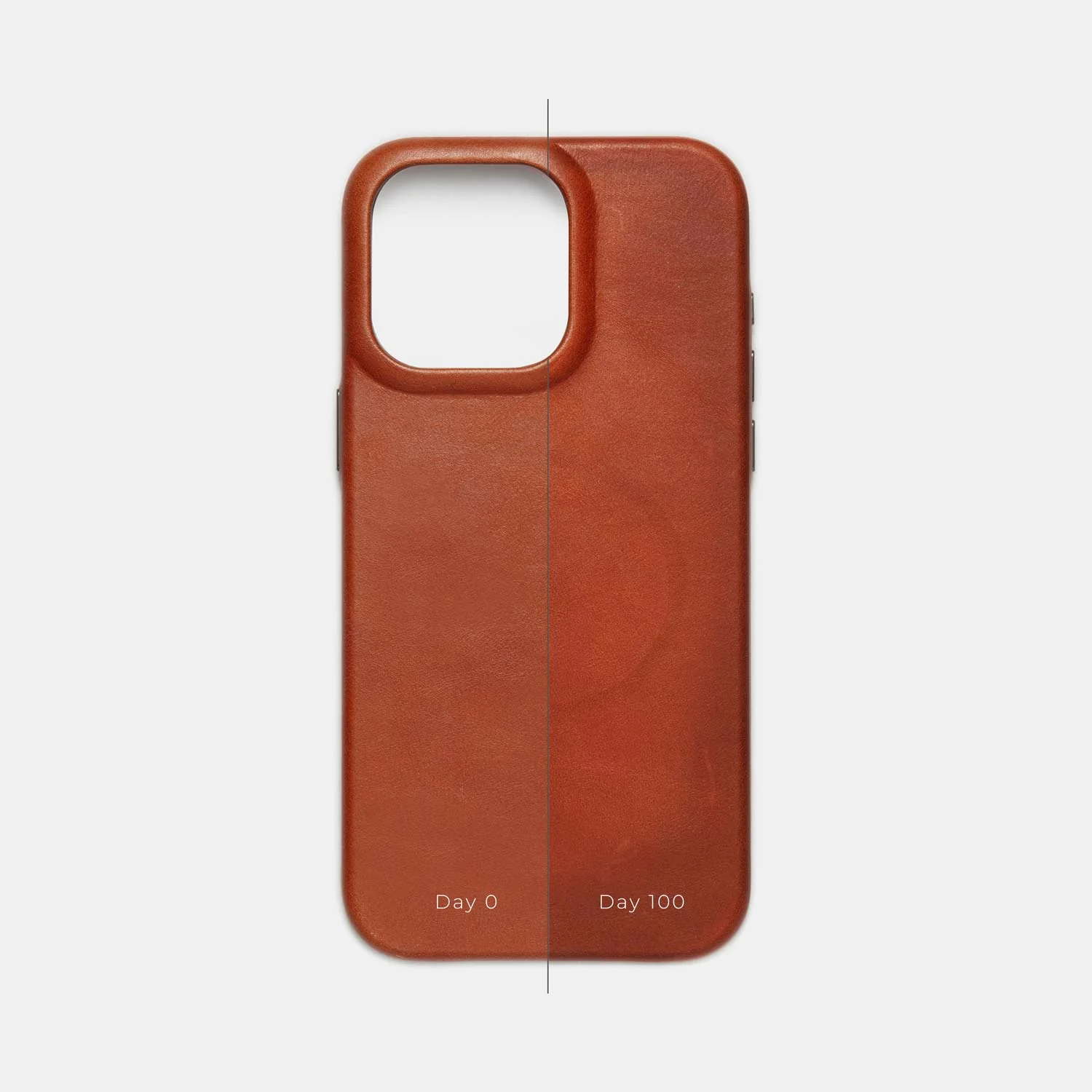 iPhone 15 Pro Max Leather Shell Case, MagSafe - Saddle Brown - Image 5
