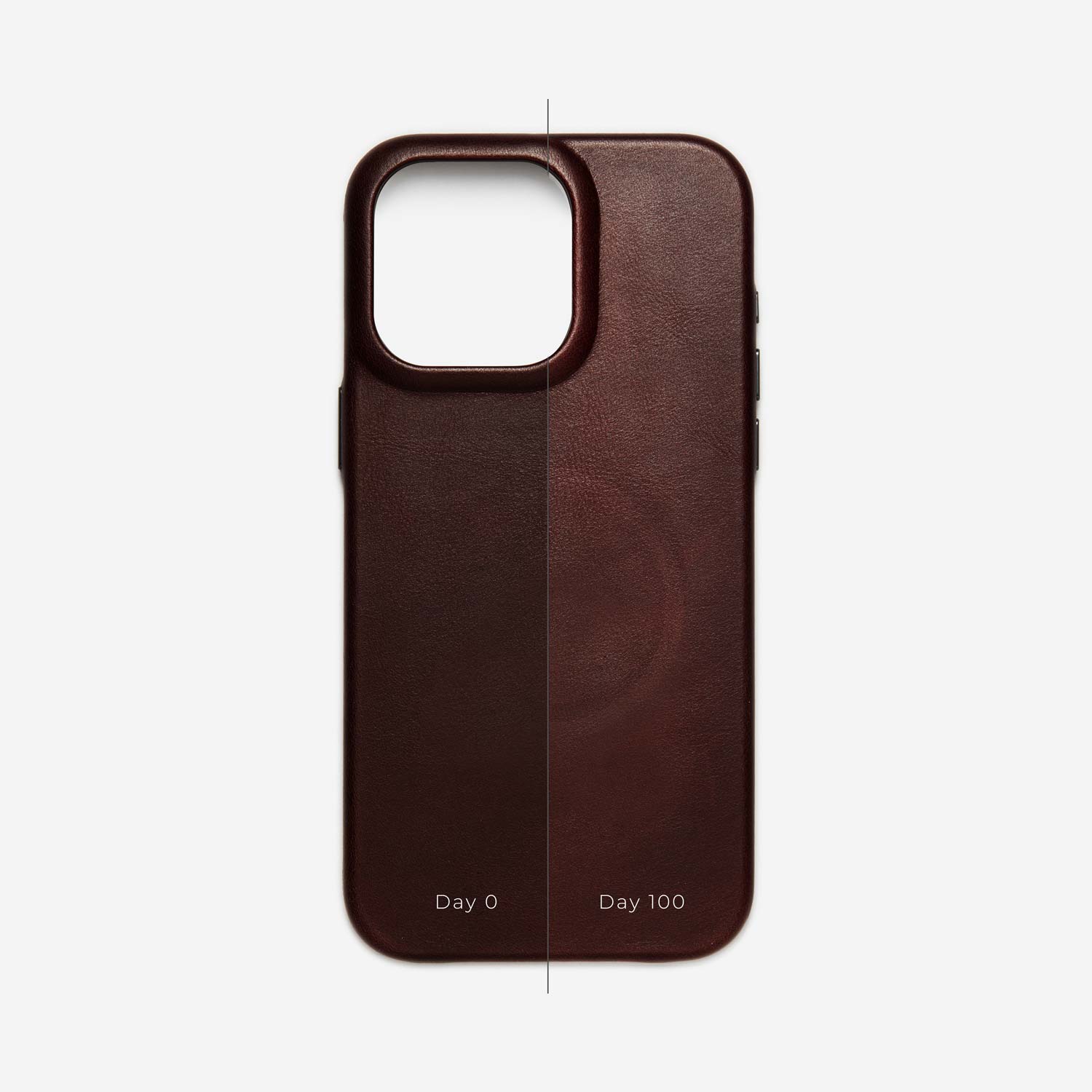 iPhone 15 Pro Leather Shell Case, MagSafe - Dark Brown - Image 5