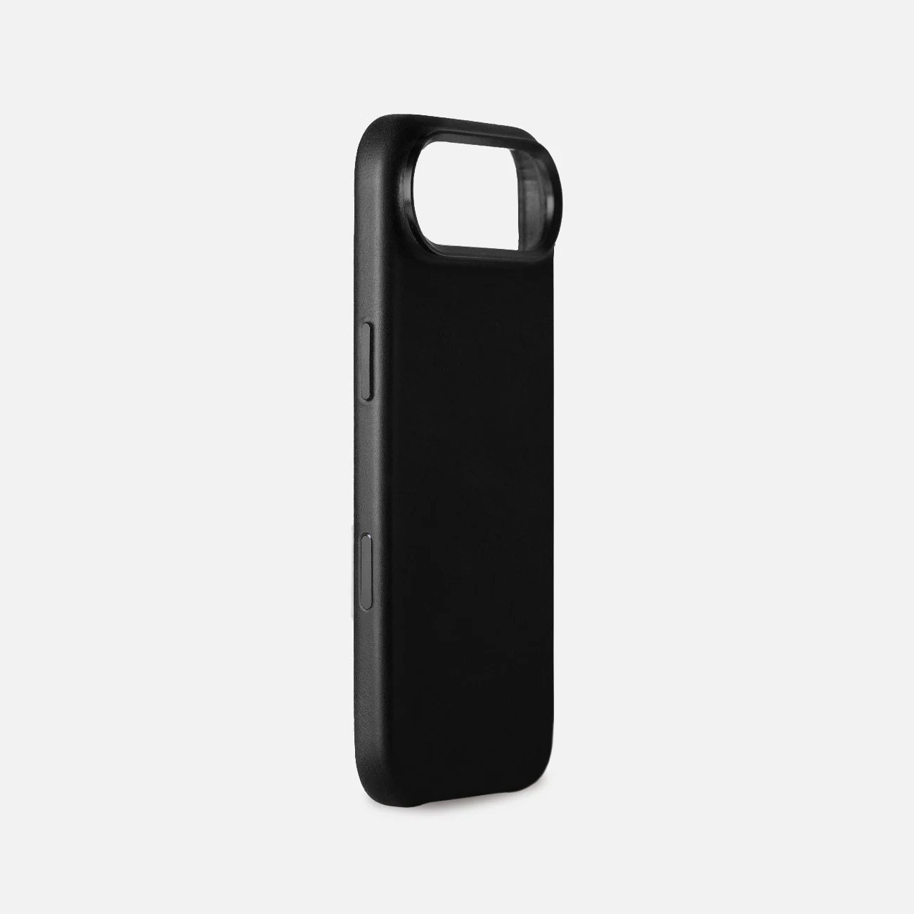 Leather iPhone 17 Air Shell Case Metal, MagSafe - Black - Image 4