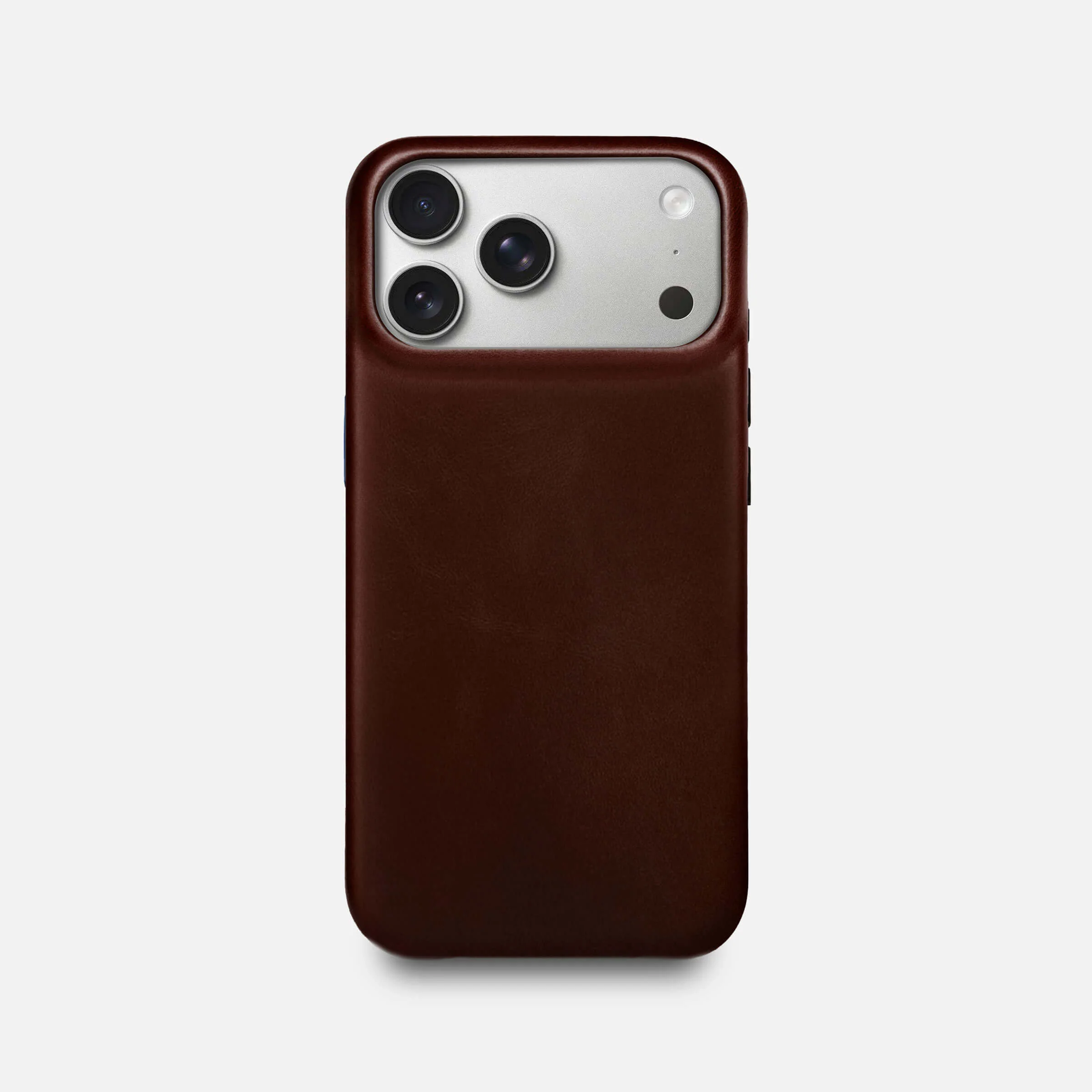Leather iPhone 17 Pro Max Shell Case, MagSafe - Dark Brown