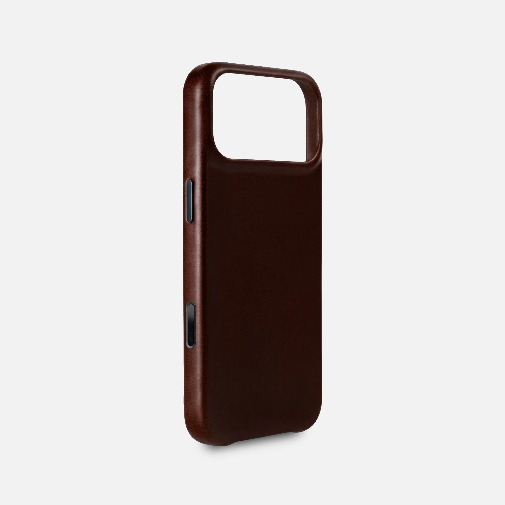 Leather iPhone 17 Pro Max Shell Case, MagSafe - Dark Brown - Image 3