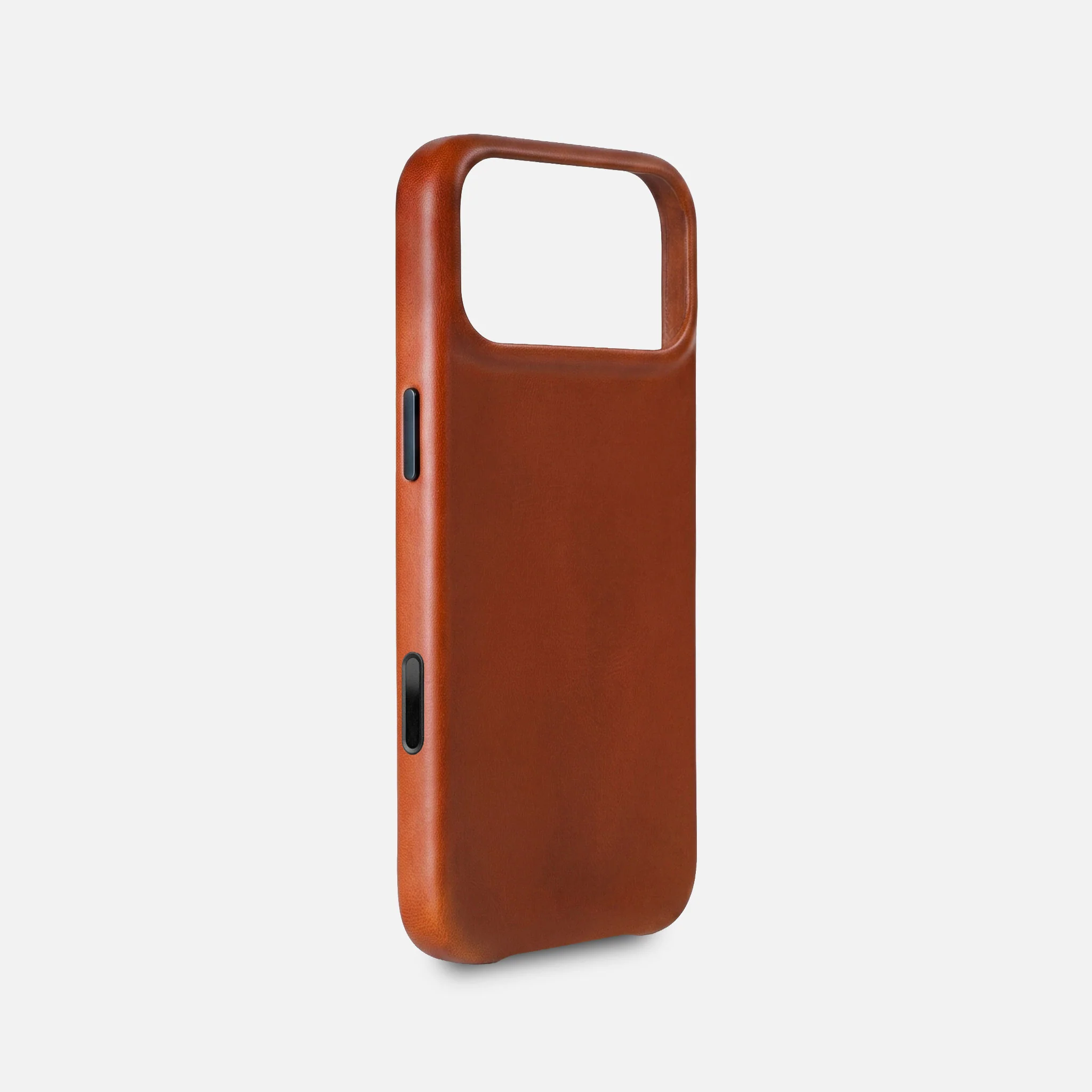 Leather iPhone 17 Pro Max Shell Case, MagSafe - Saddle Brown - Image 3