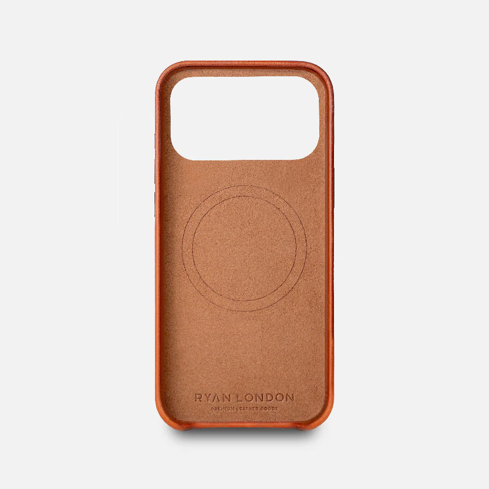 Leather iPhone 17 Pro Max Shell Case, MagSafe - Saddle Brown - Image 5
