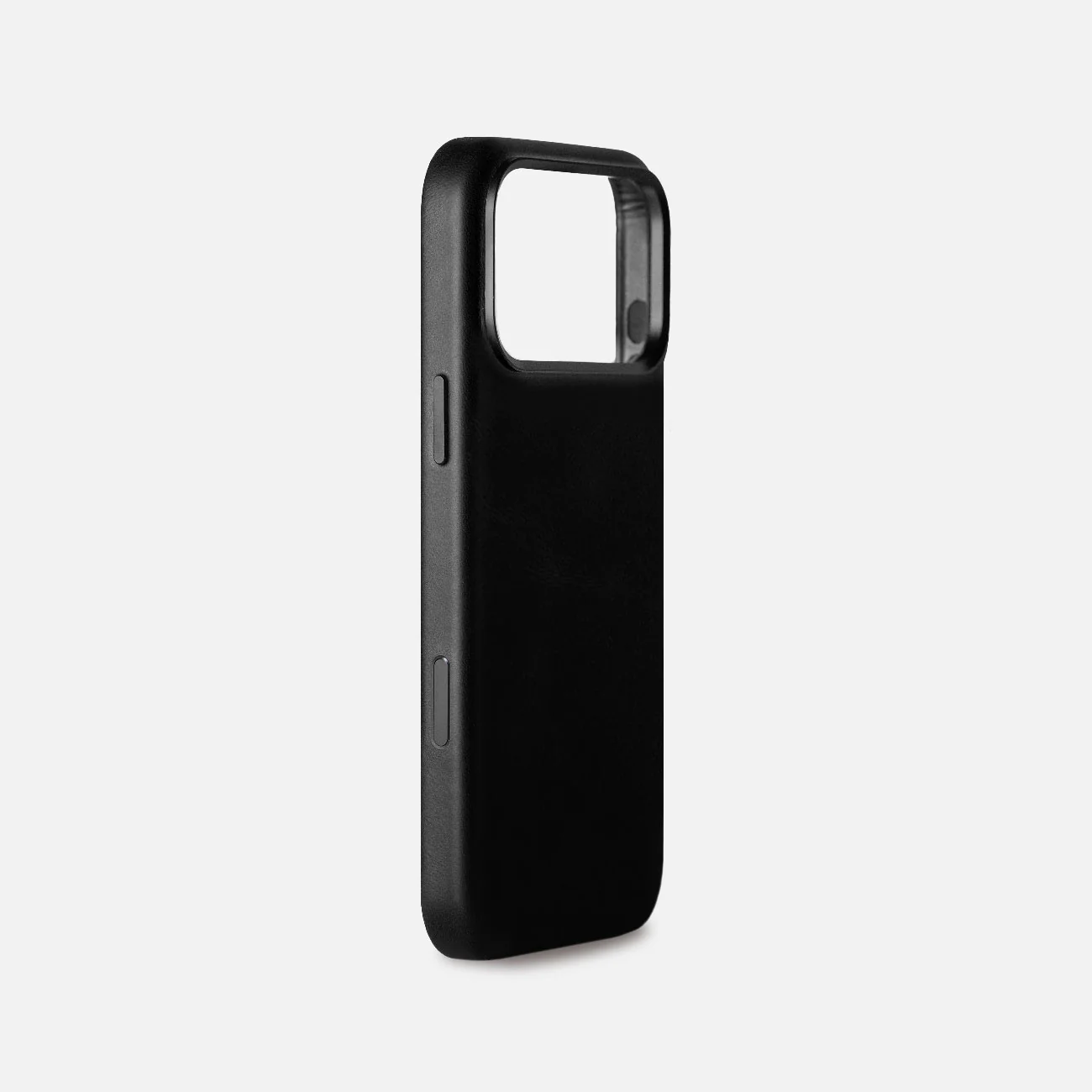 Leather iPhone 17 Pro Max Shell Case Metal, MagSafe - Black - Image 3