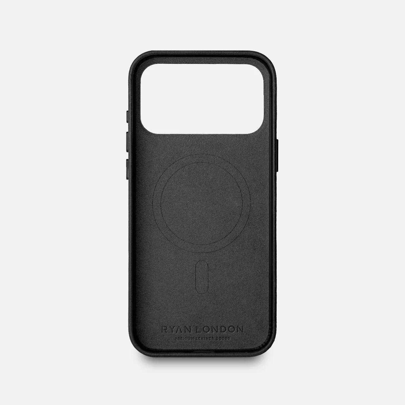Leather iPhone 17 Pro Max Shell Case Metal, MagSafe - Black - Image 5