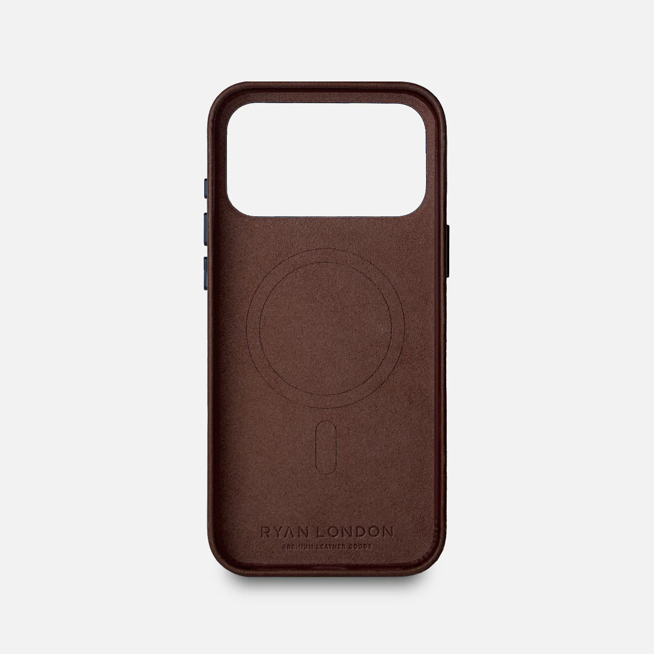 Leather iPhone 17 Pro Max Shell Case Metal, MagSafe - Dark Brown - Image 5