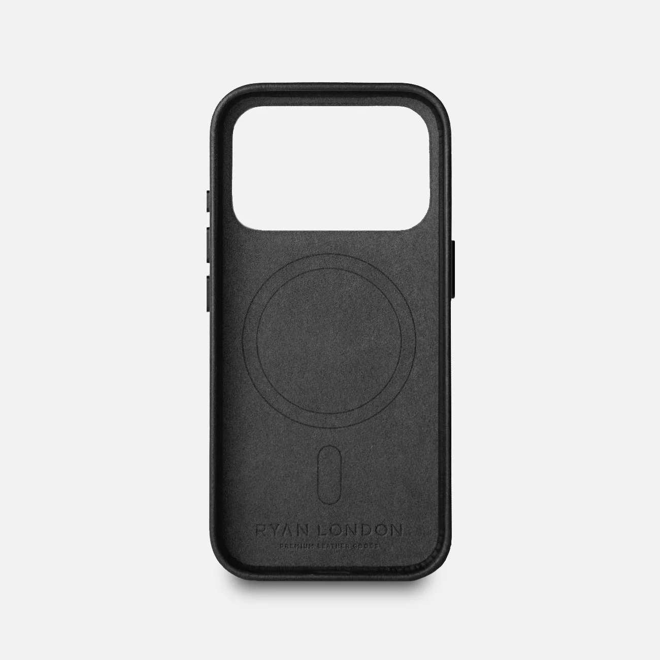 Leather iPhone 17 Pro Shell Case Metal, MagSafe - Black - Image 5