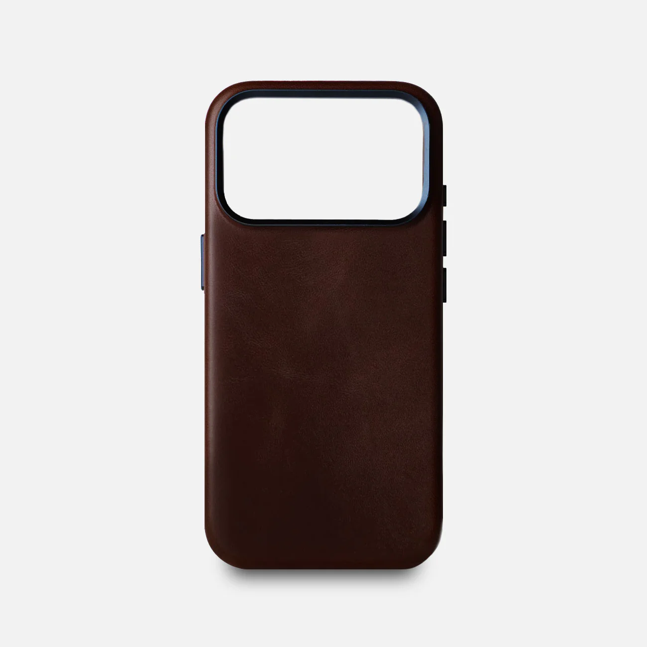 Leather iPhone 17 Pro Shell Case Metal, MagSafe - Dark Brown - Image 2