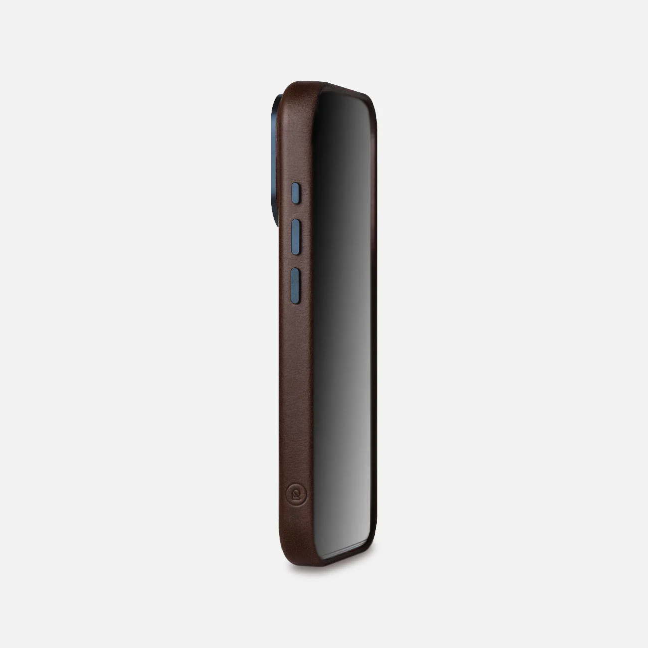 Leather iPhone 17 Pro Shell Case Metal, MagSafe - Dark Brown - Image 4