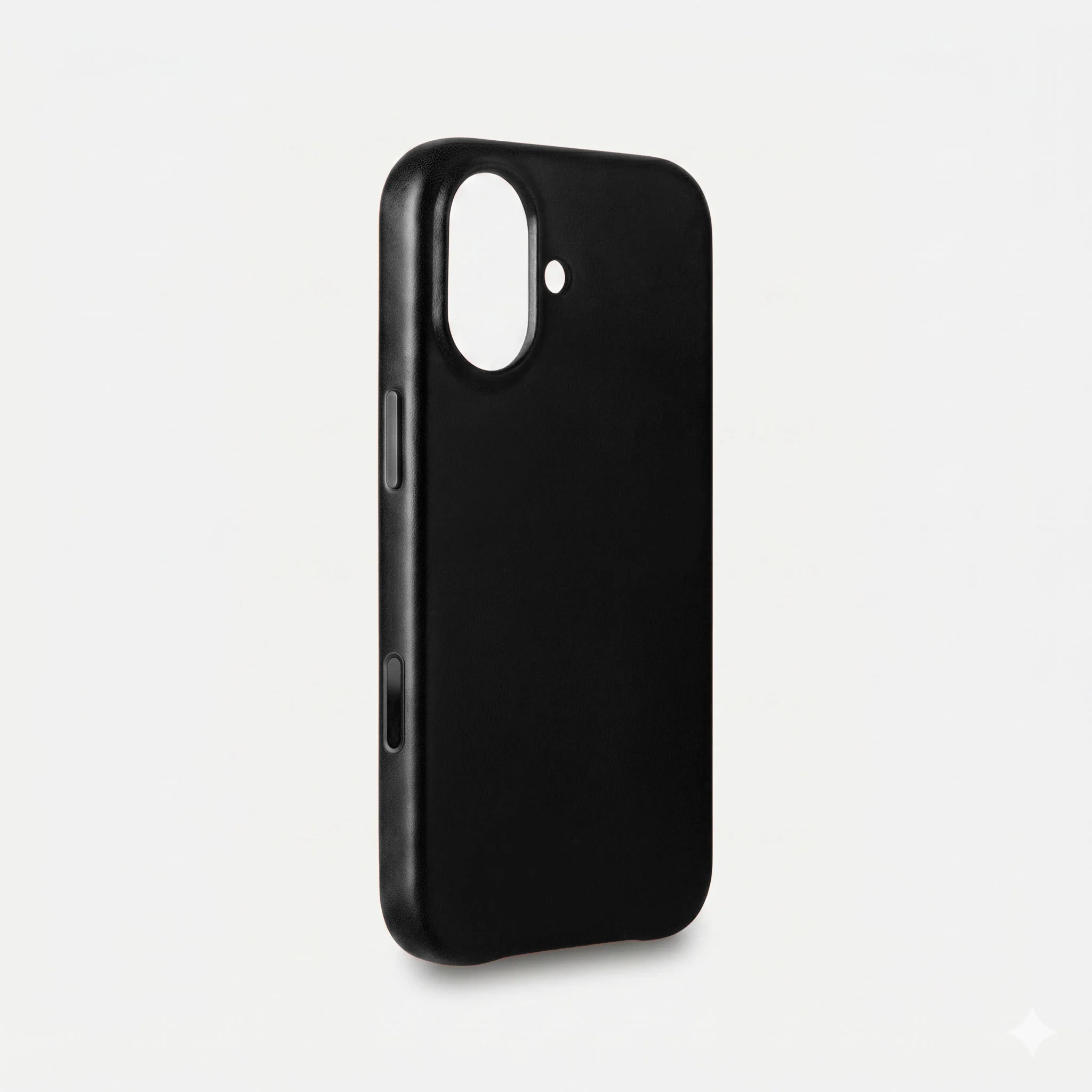 Leather iPhone 17 Shell Case, MagSafe - Black - Image 3
