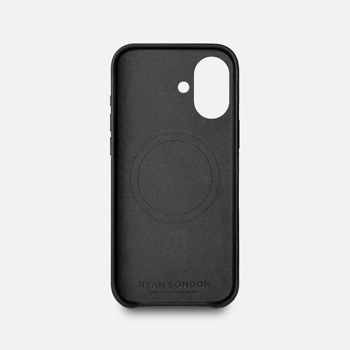 Leather iPhone 17 Shell Case, MagSafe - Black - Image 5