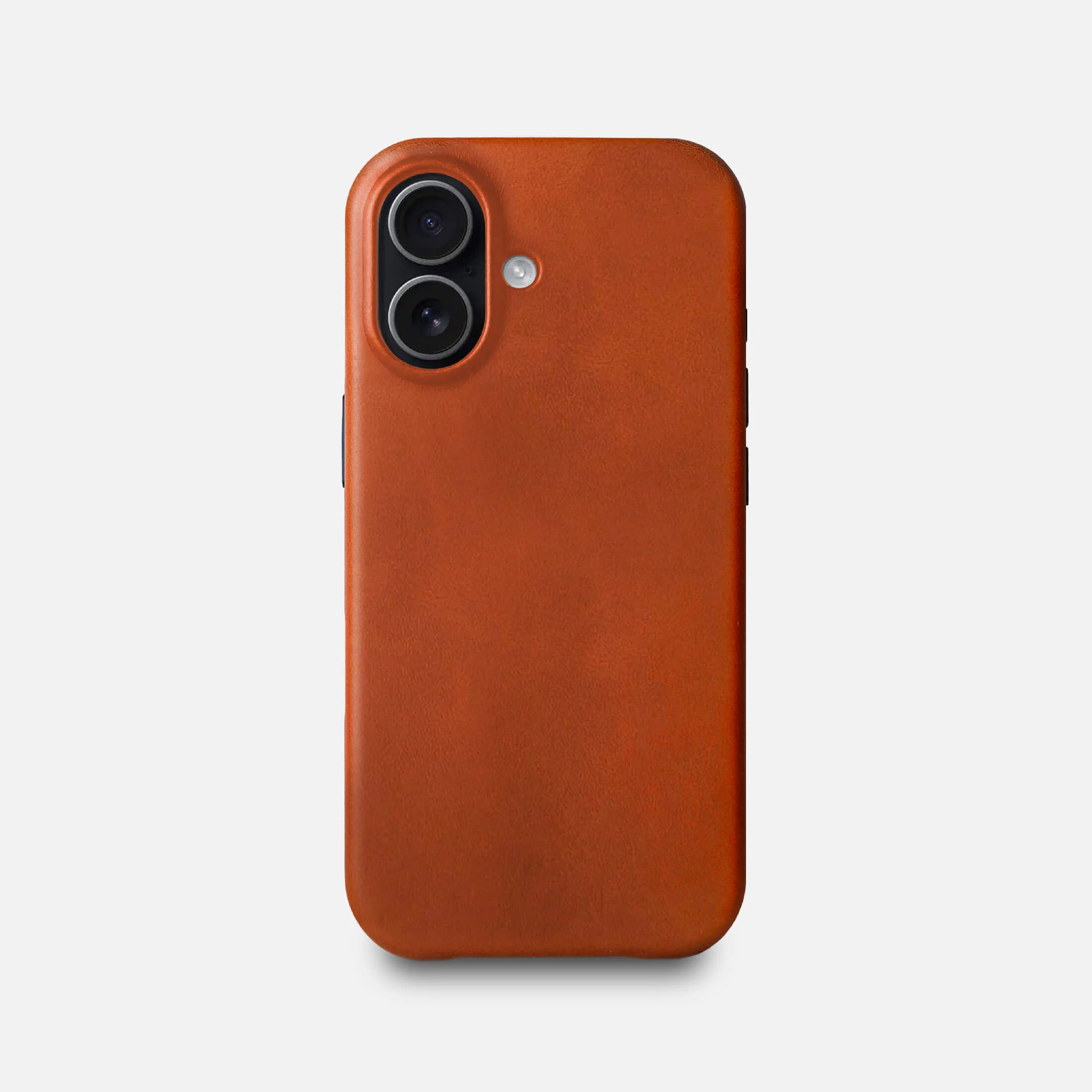 Leather iPhone 17 Shell Case, MagSafe - Saddle Brown