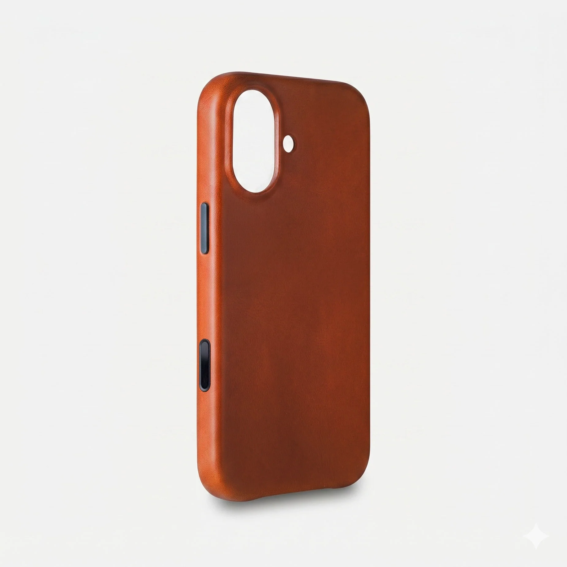 Leather iPhone 17 Shell Case, MagSafe - Saddle Brown - Image 3