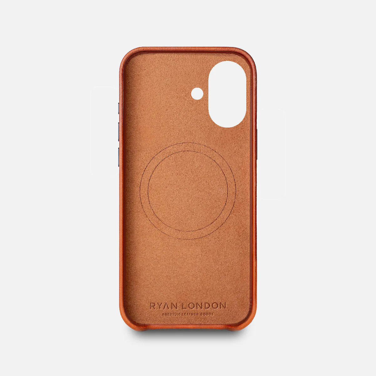 Leather iPhone 17 Shell Case, MagSafe - Saddle Brown - Image 5