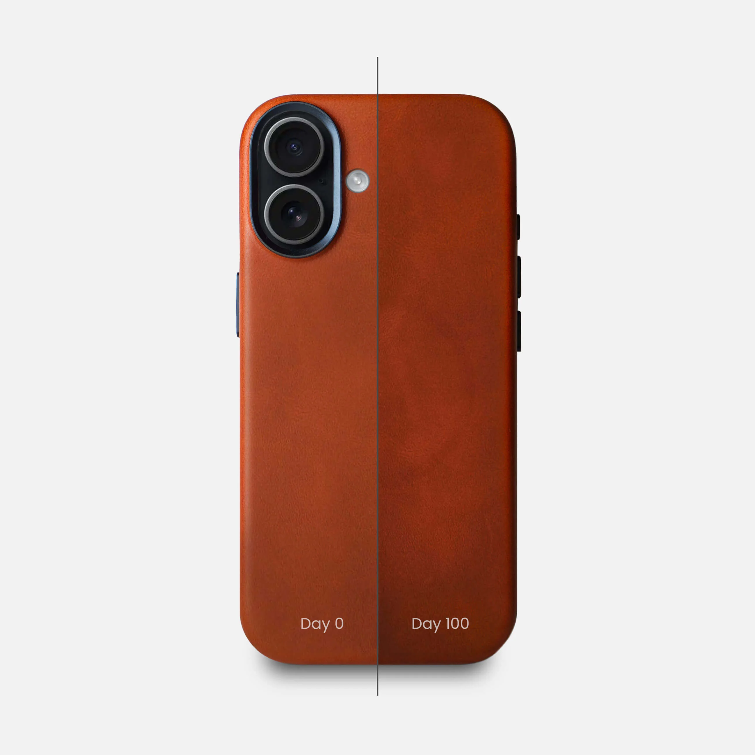Leather iPhone 17 Shell Case Metal, MagSafe - Saddle Brown - Image 8