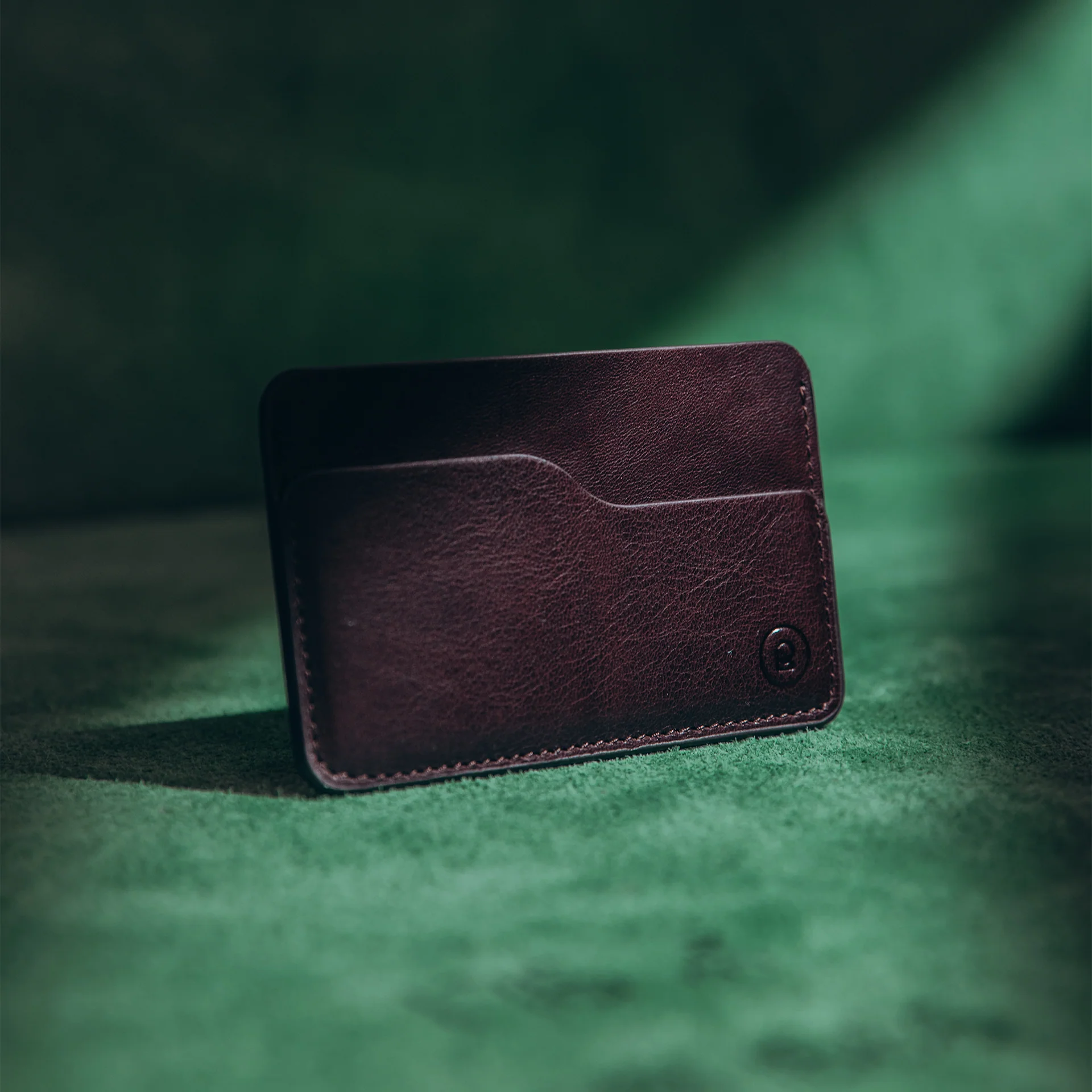 Leather Slim Cardholder - 3 Slots - Dark Brown - Image 10