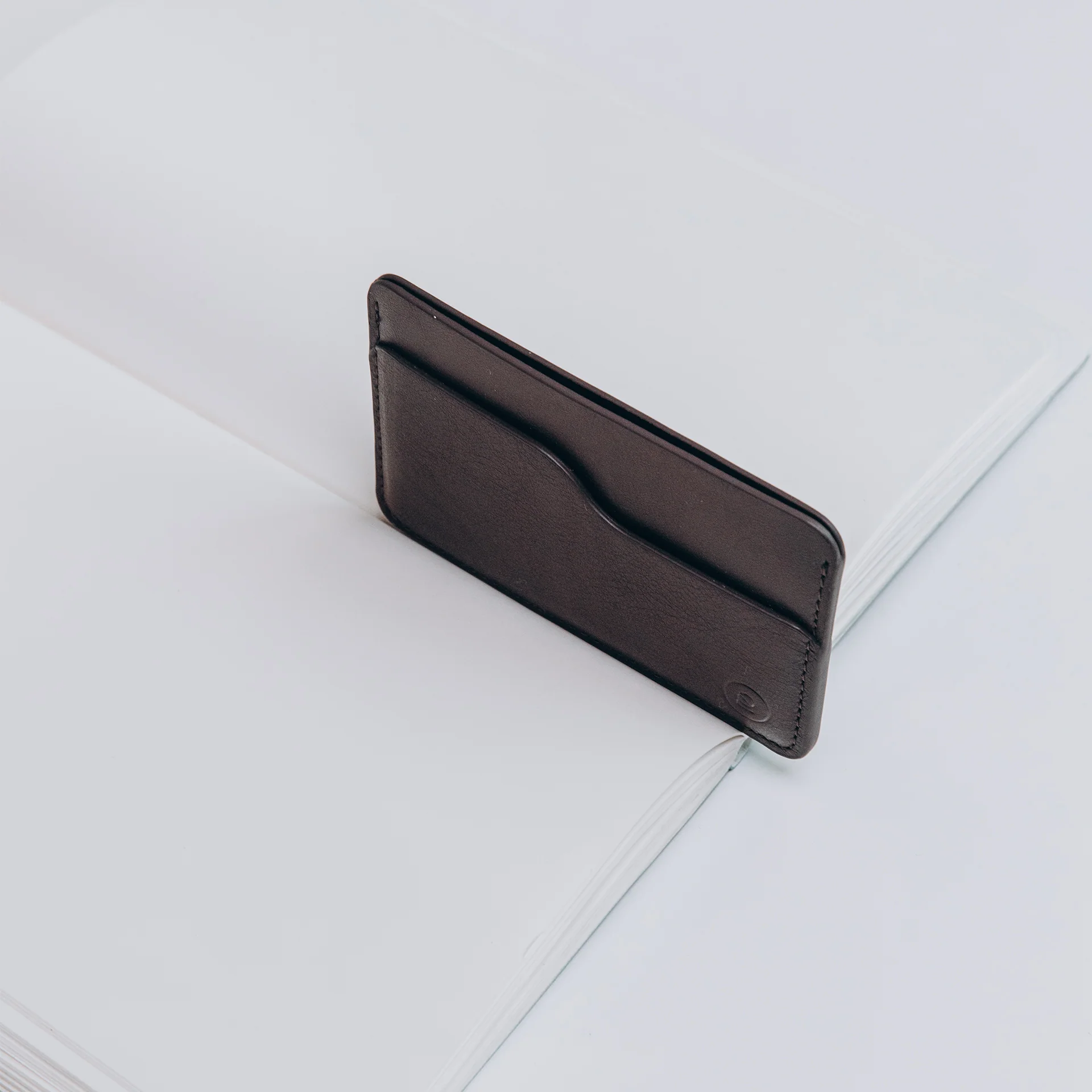 Leather Slim Cardholder - 3 Slots - Dark Brown - Image 7