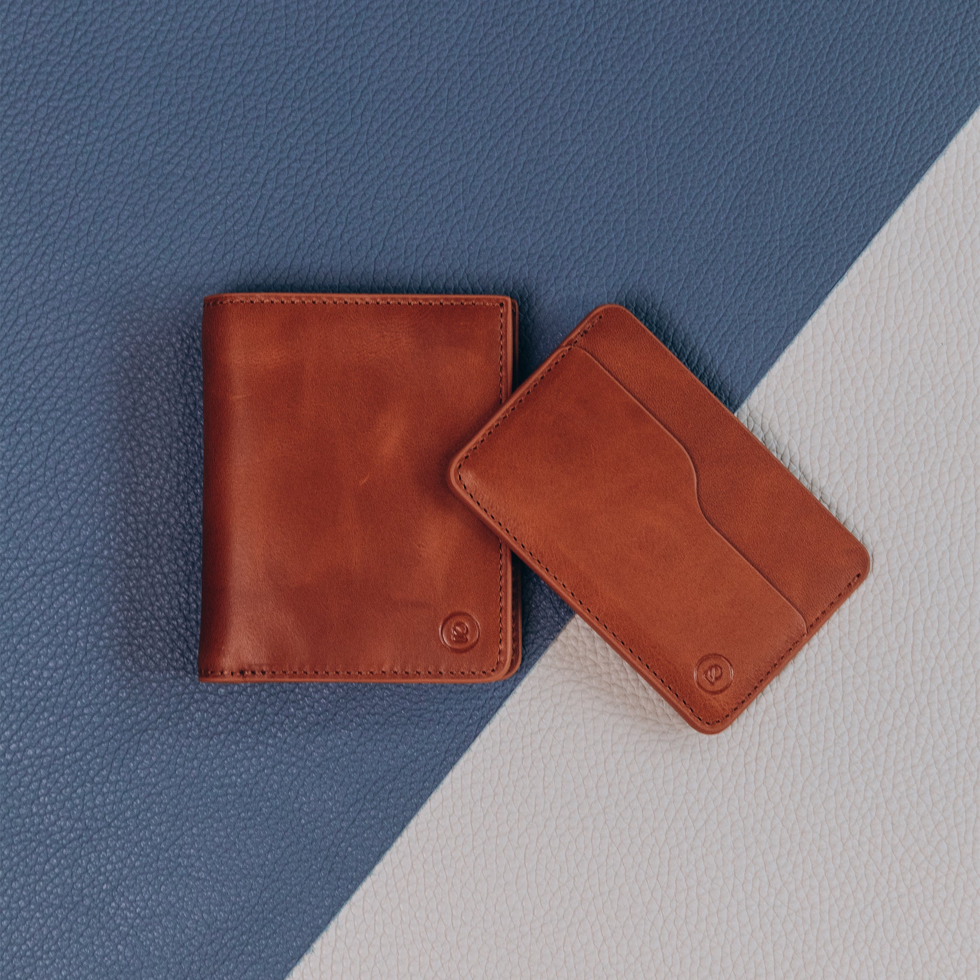 Leather Slim Cardholder - 3 Slots - Saddle Brown - Image 11