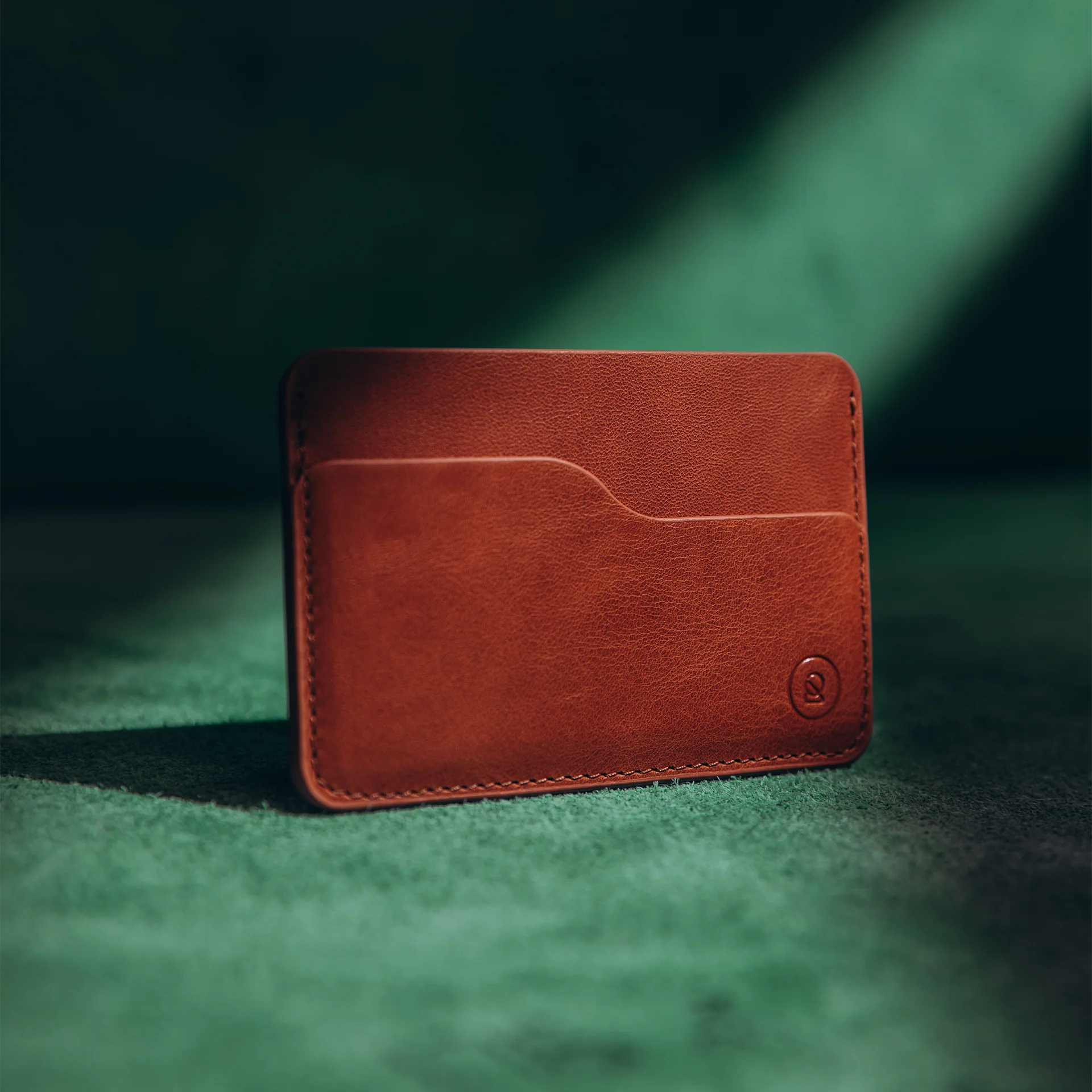 Leather Slim Cardholder - 3 Slots - Saddle Brown - Image 8