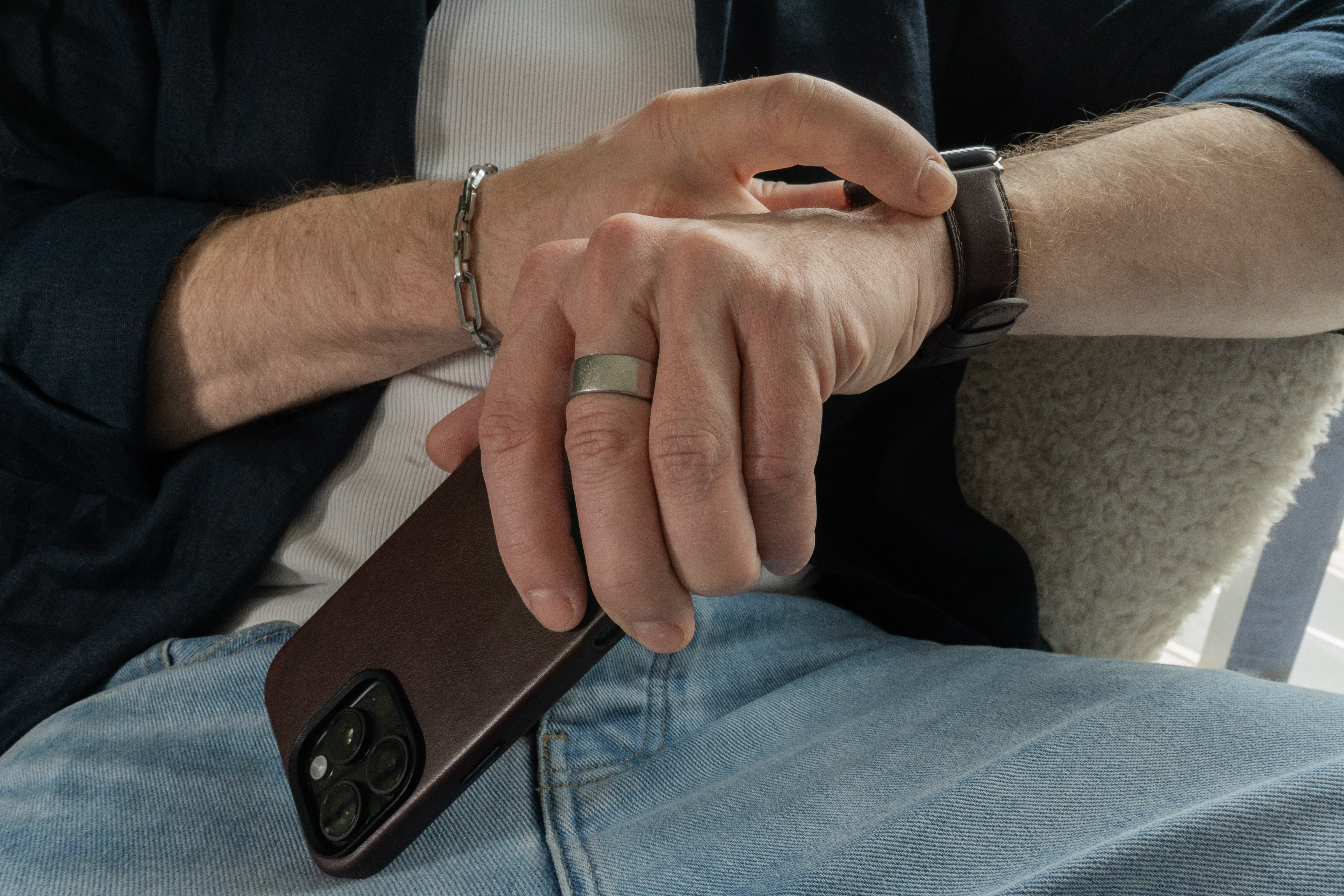 Luxury Leather Apple Watch Band Straps – Dark Brown - Image 7