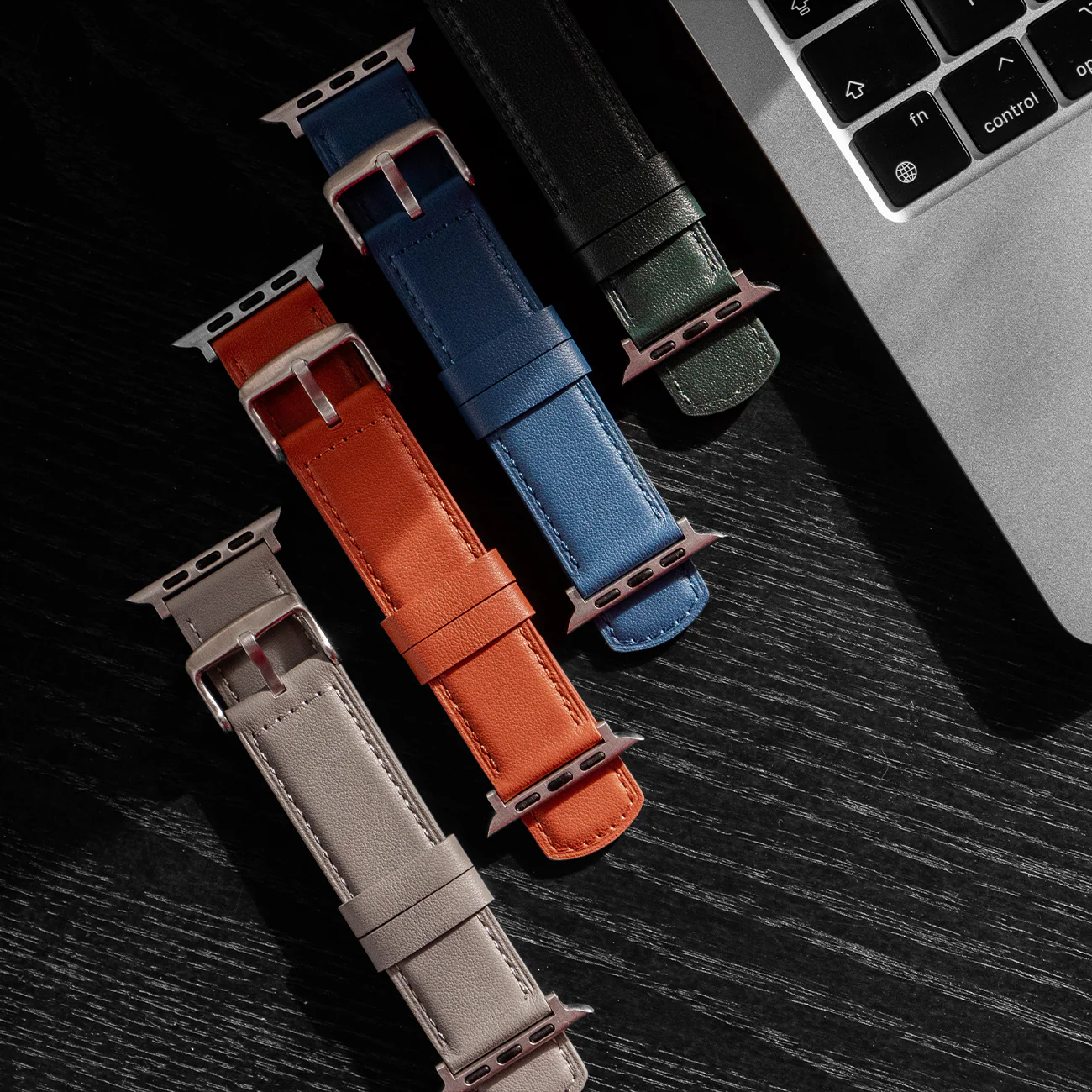 Luxury Nappa Leather Apple Watch Band Straps – Orange - Image 6