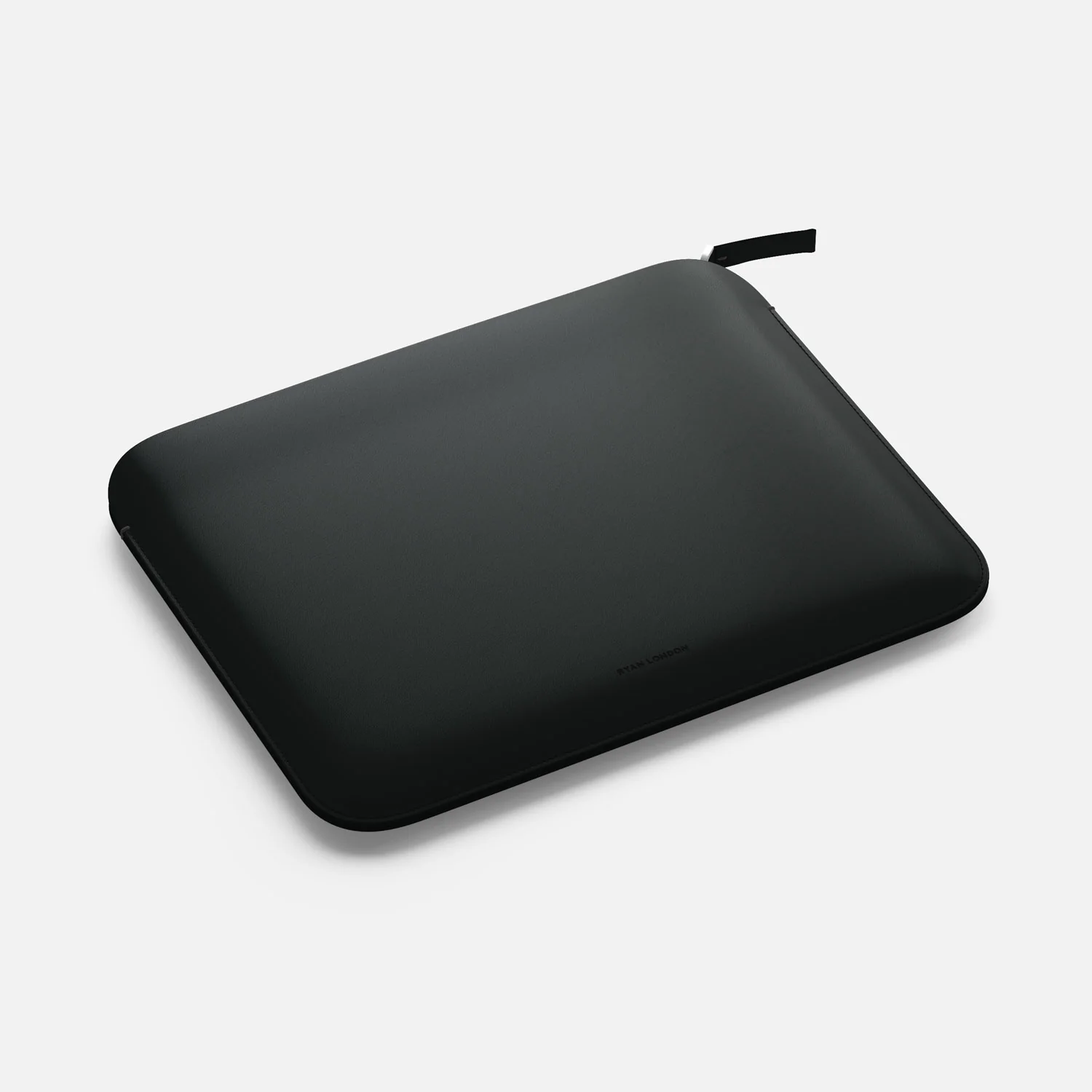 Luxury Nappa Leather iPad Air 11" sleeve with zip - Black - Image 3