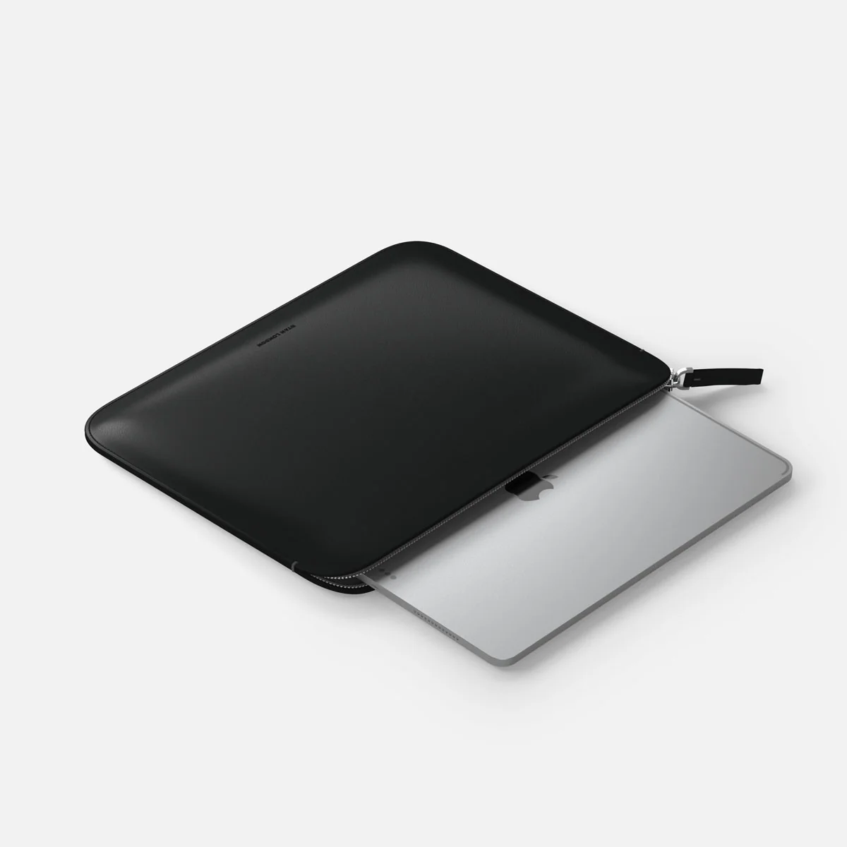 Luxury Nappa Leather iPad Pro 11" sleeve with zip - Black - Image 5