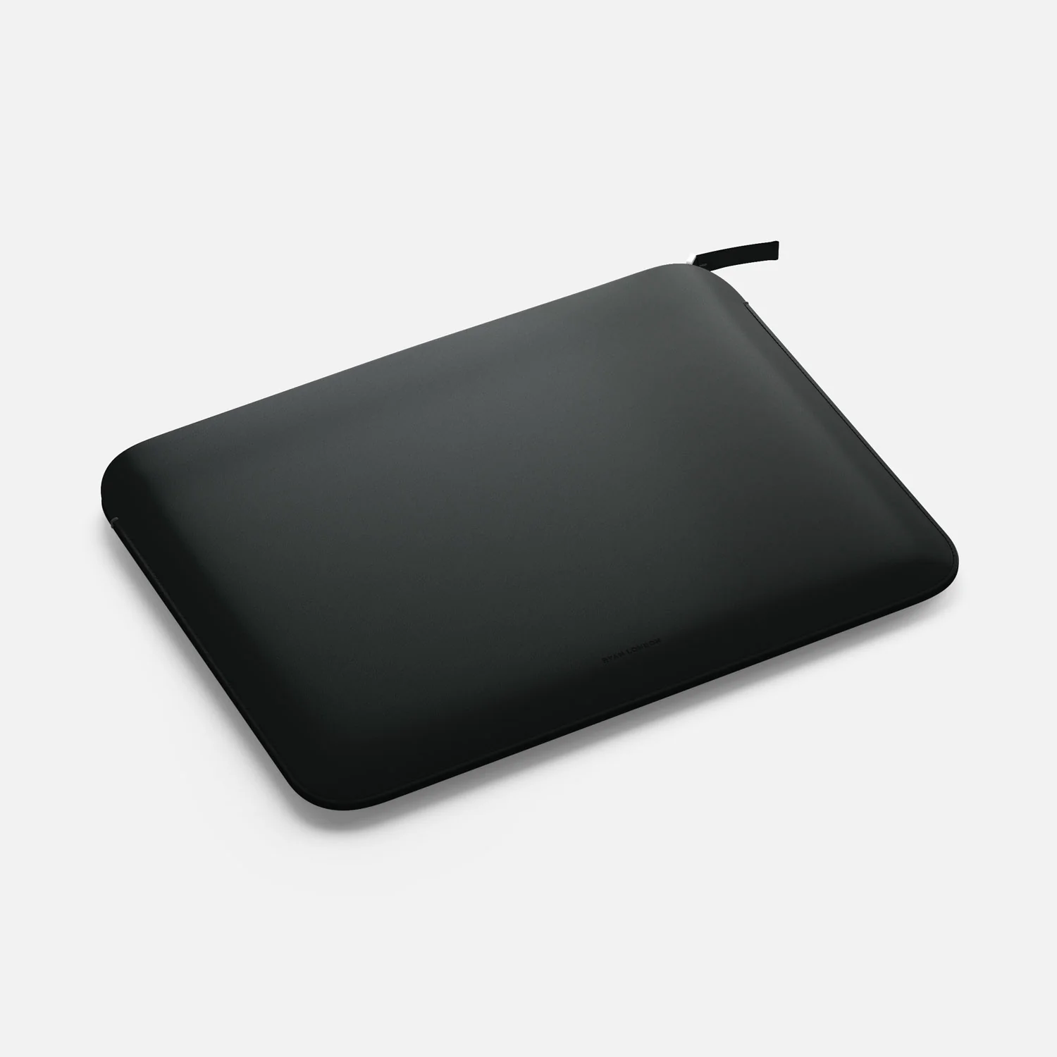 Luxury Nappa Leather iPad Pro 13" sleeve with zip - Black - Image 3