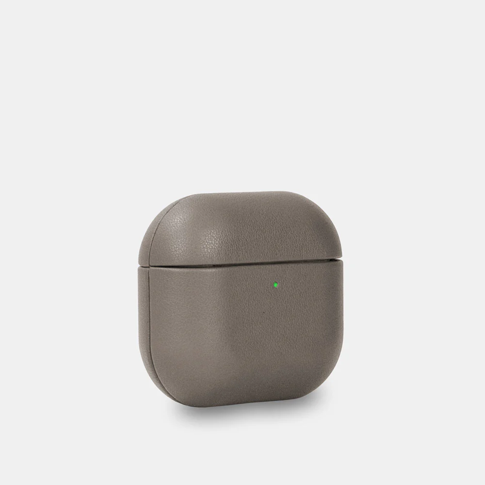Nappa Leather AirPods (4th Generation) Case - Grey - Image 3