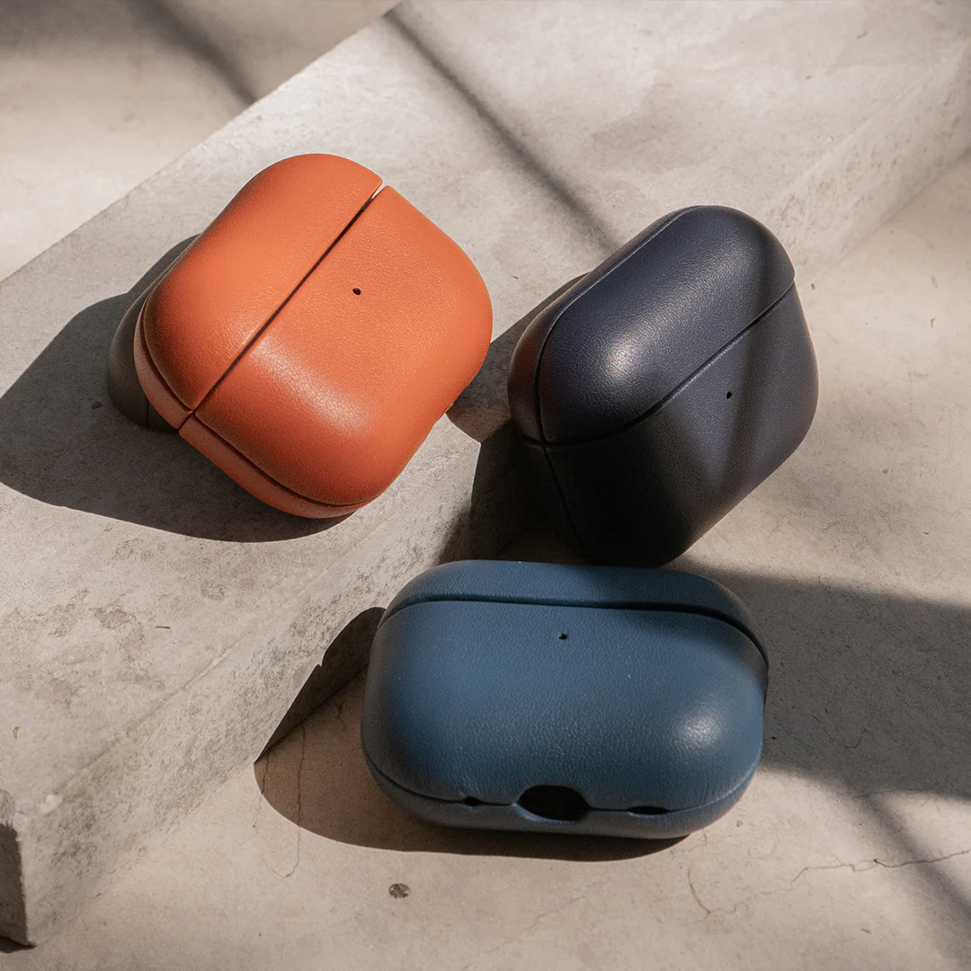 Nappa Leather AirPods Pro (2nd Generation) Case - Navy Blue - Image 5