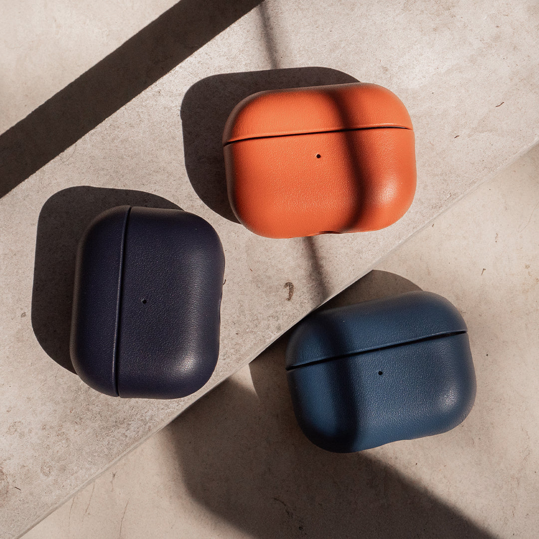 Nappa Leather AirPods Pro (2nd Generation) Case - Navy Blue - Image 6