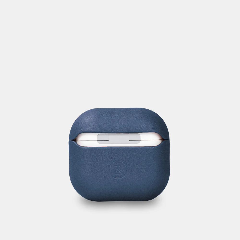 Nappa Leather AirPods (4th Generation) Case - Turquoise Blue - Image 2