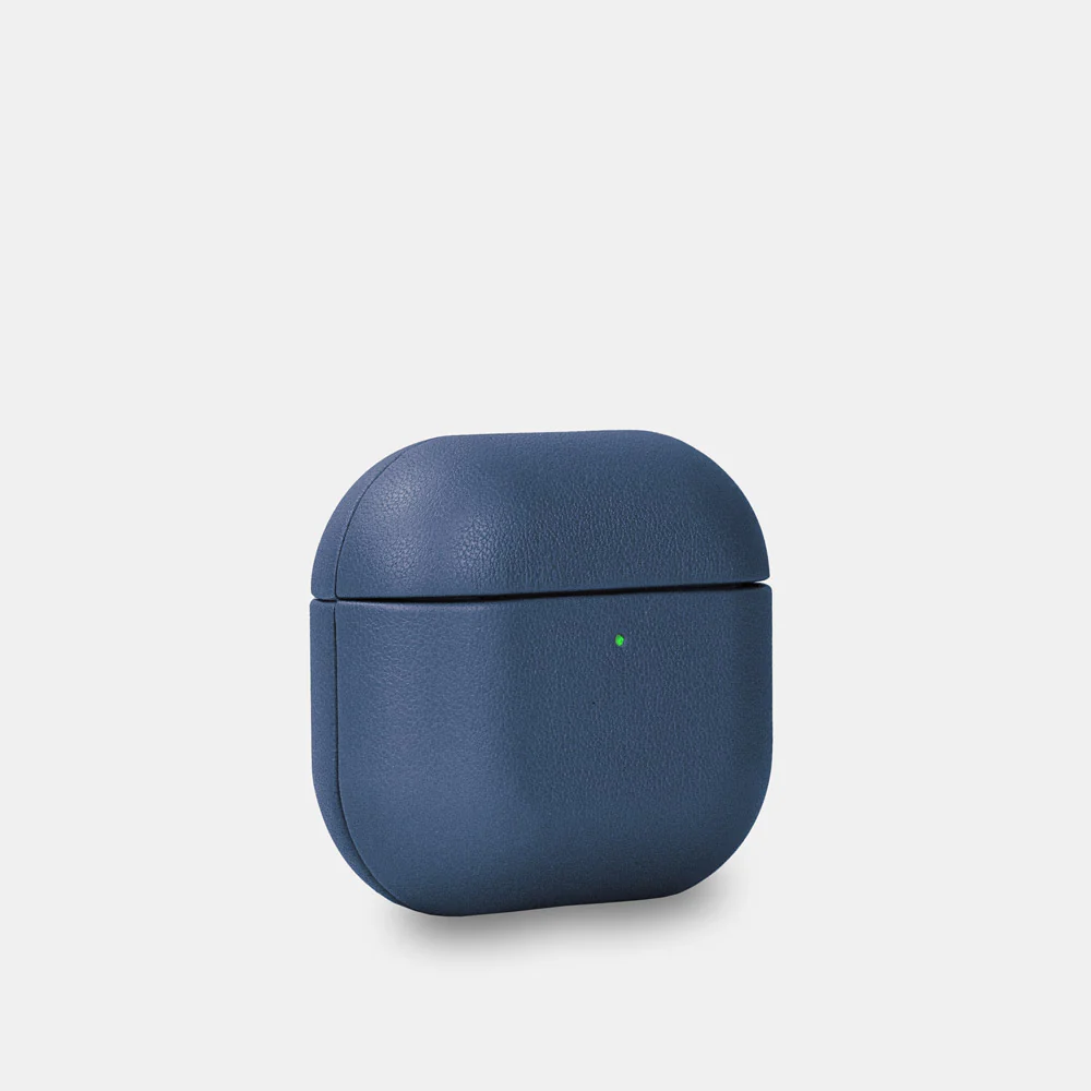 Nappa Leather AirPods (4th Generation) Case - Turquoise Blue - Image 3