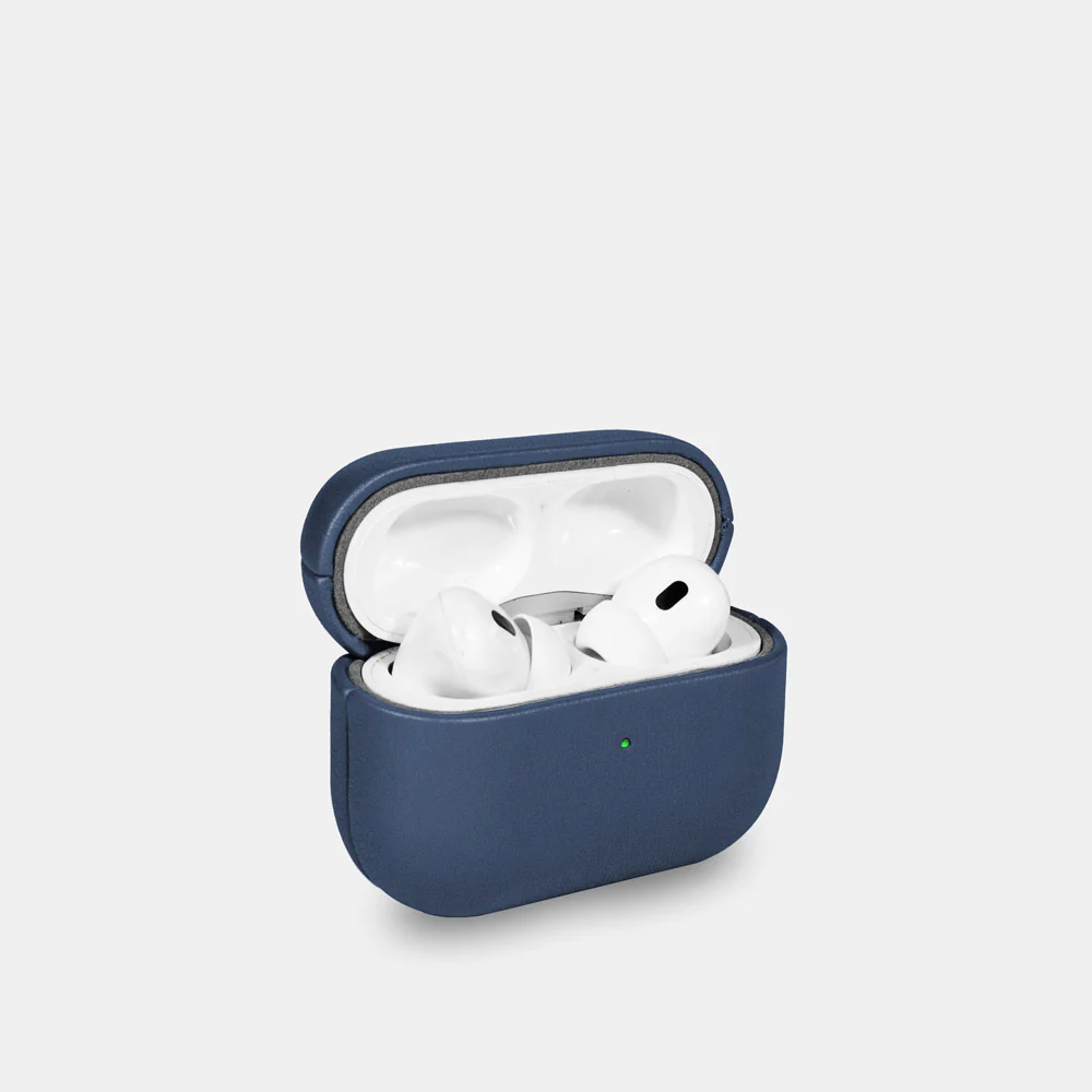 Nappa Leather AirPods Pro (2nd Generation) Case - Turquoise Blue - Image 3