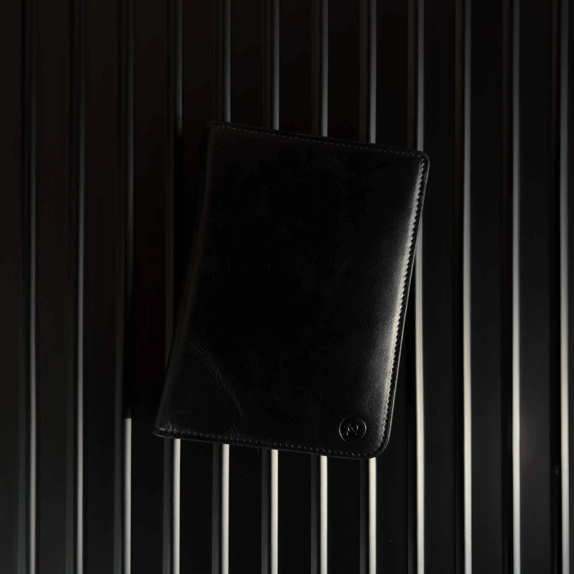 Premium Leather Passport Holder - Travel Essentials - Black - Image 7