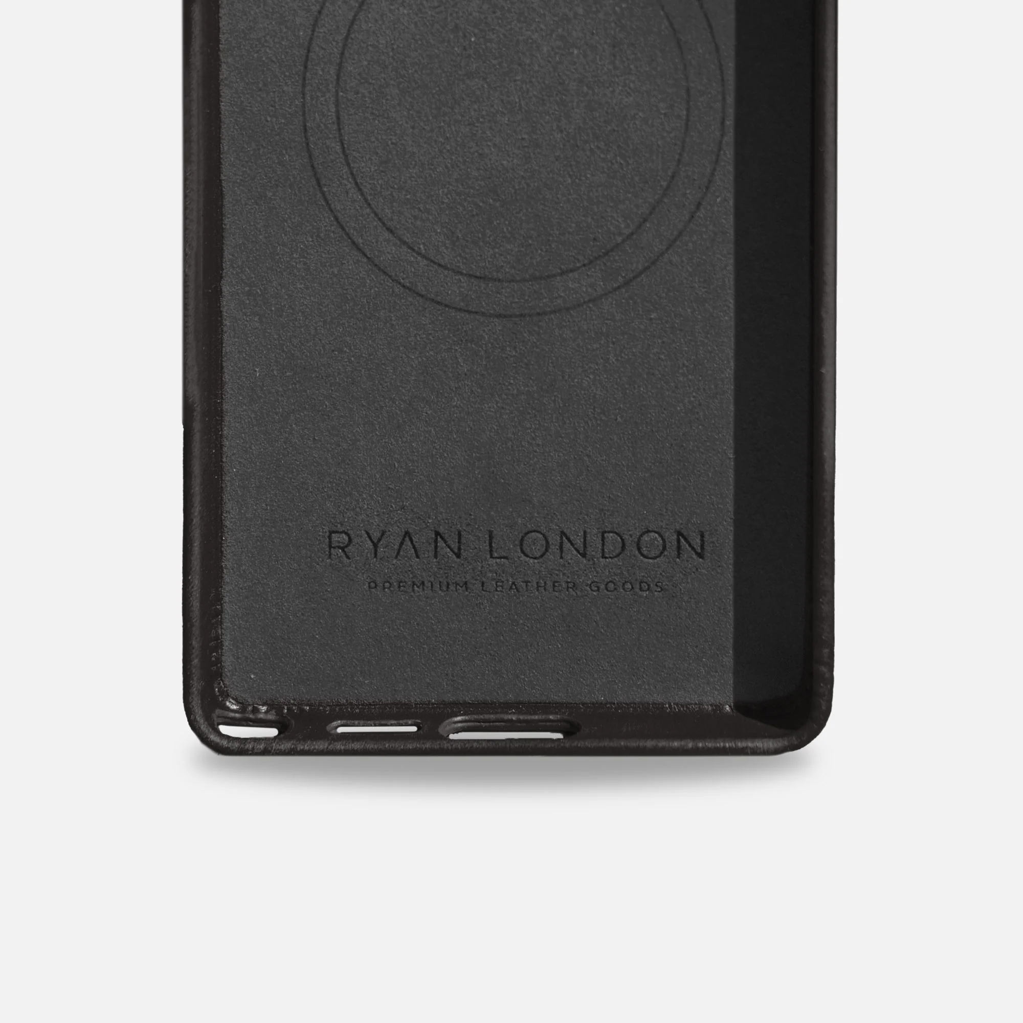 Samsung S26 Ultra Leather Shell Case - Black - Image 3