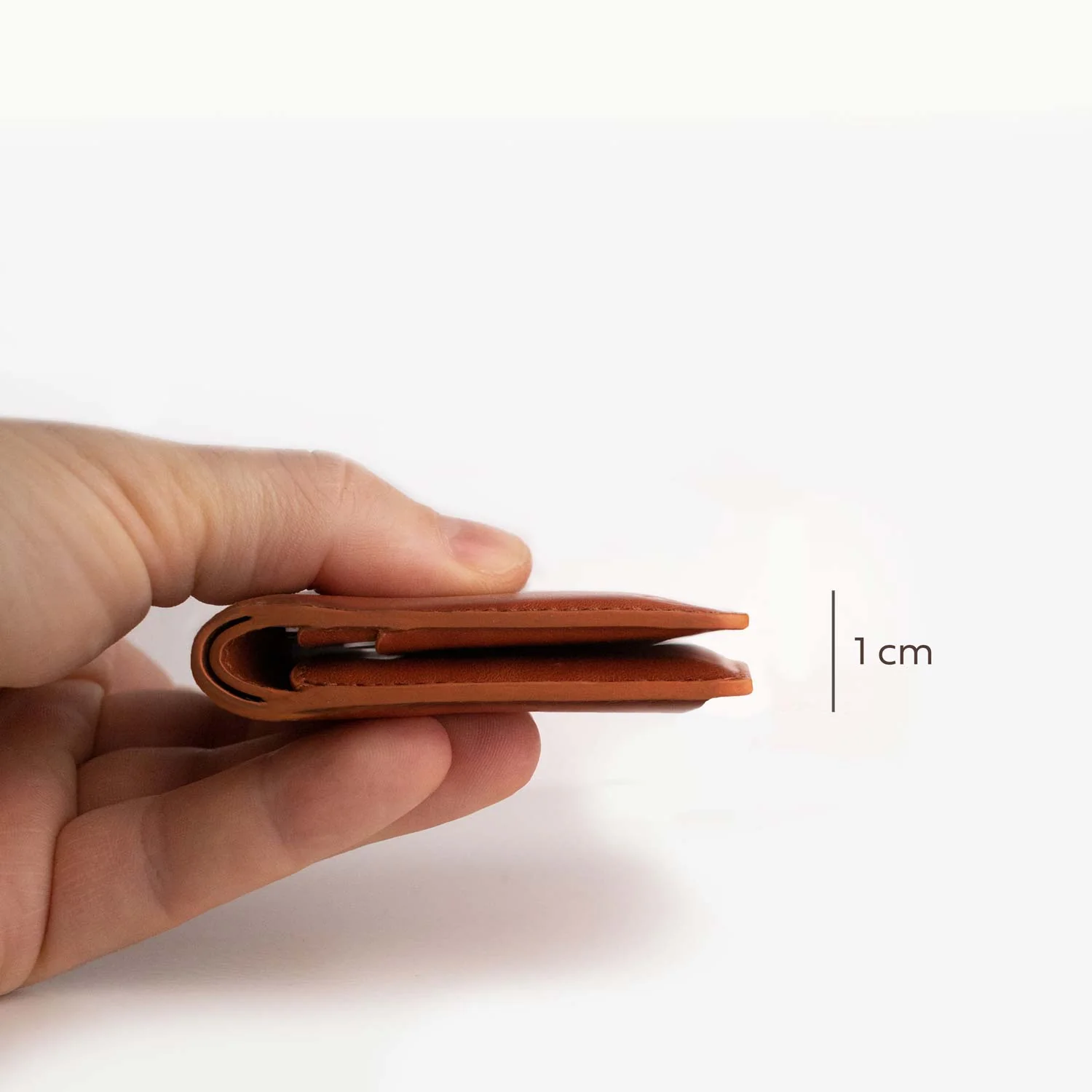 Super Slim Bi-Fold Wallet - Saddle Brown - Image 5